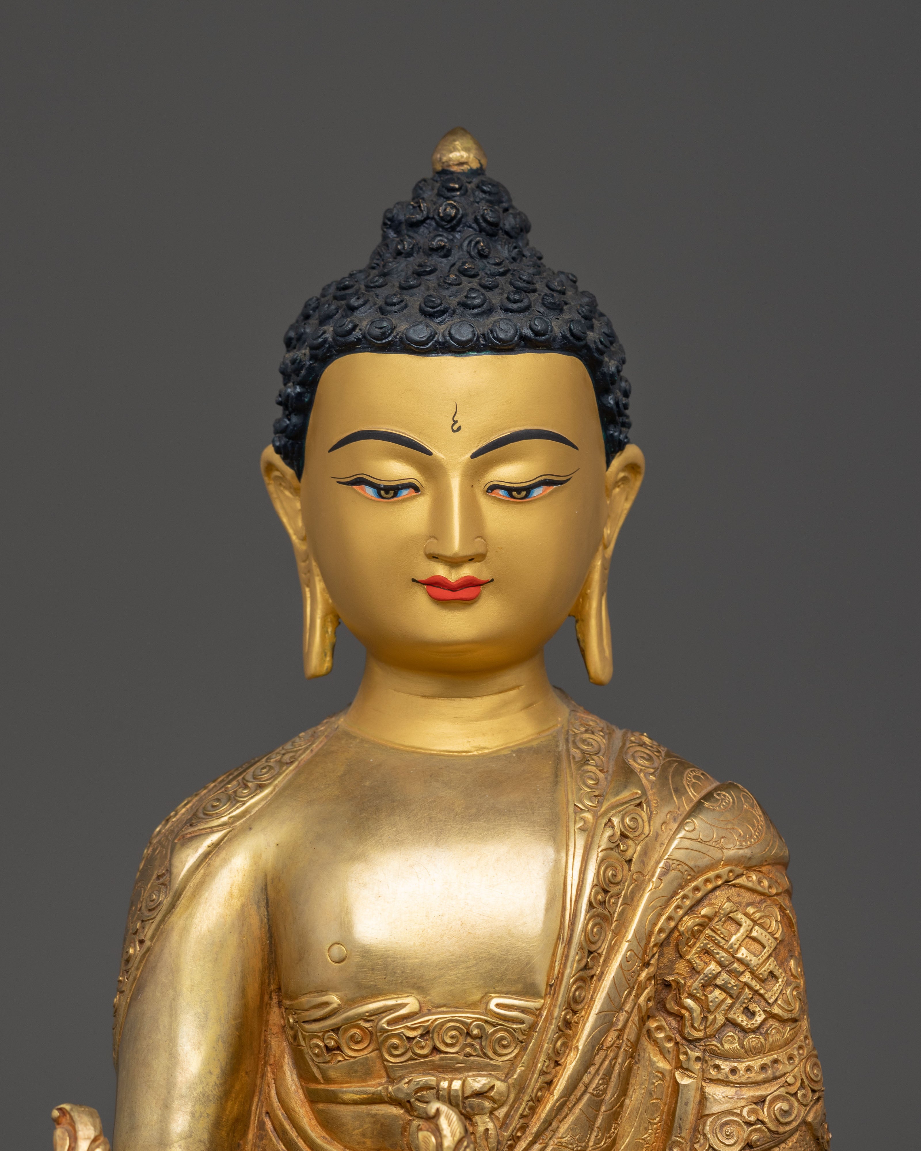 Handmade Golden Statue of Medicine Buddha