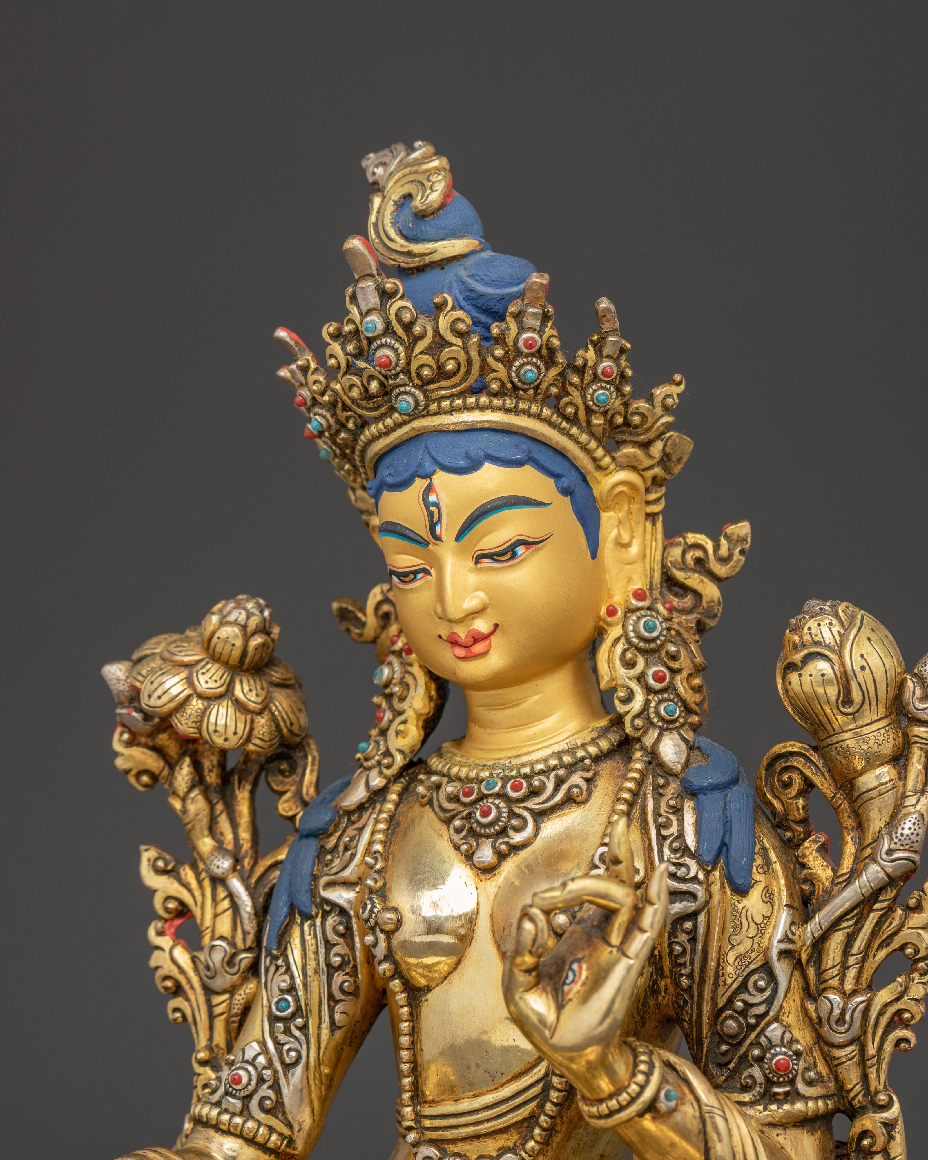 Statue of Female Bodhisattva : White Tara