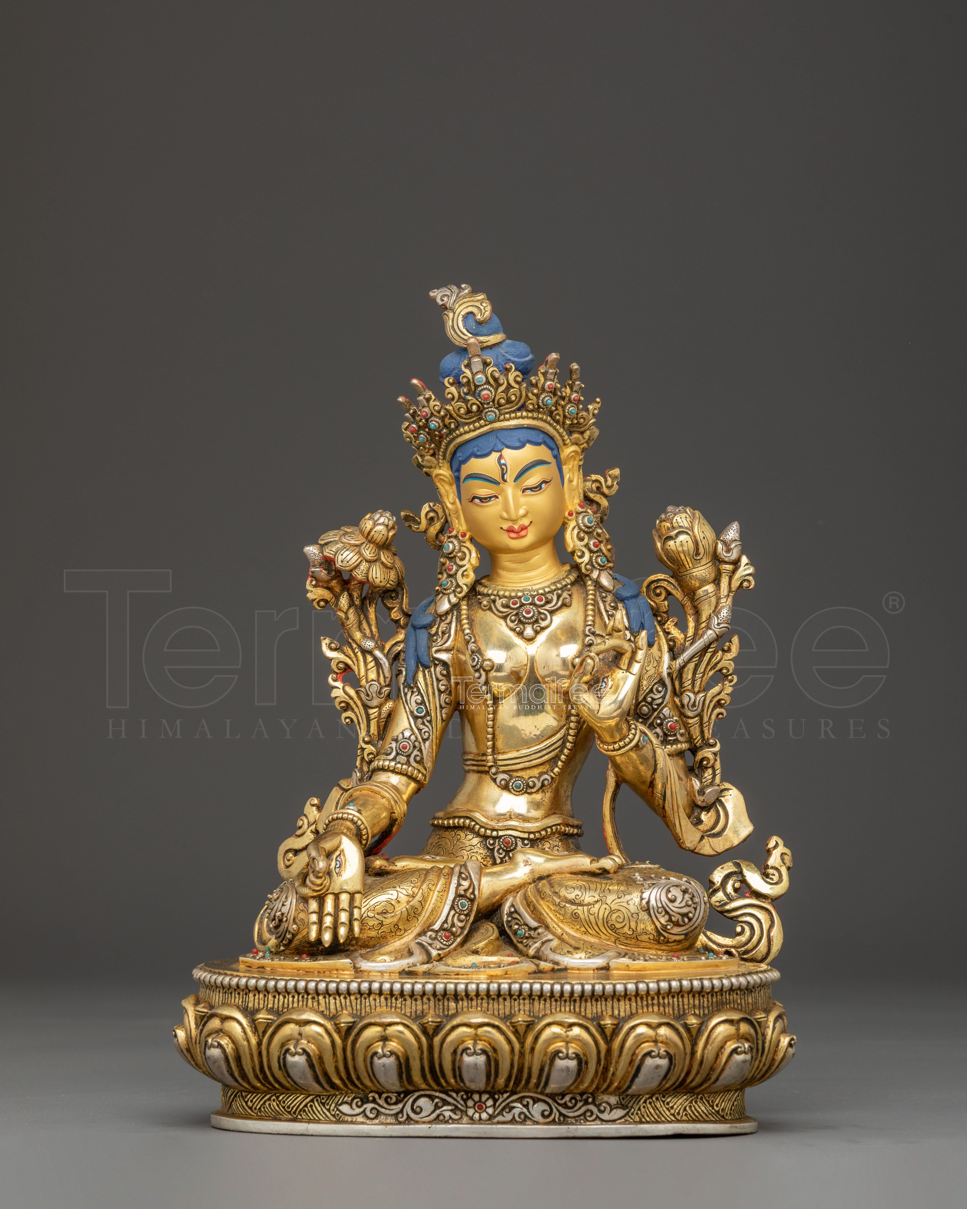Statue of Female Bodhisattva : White Tara