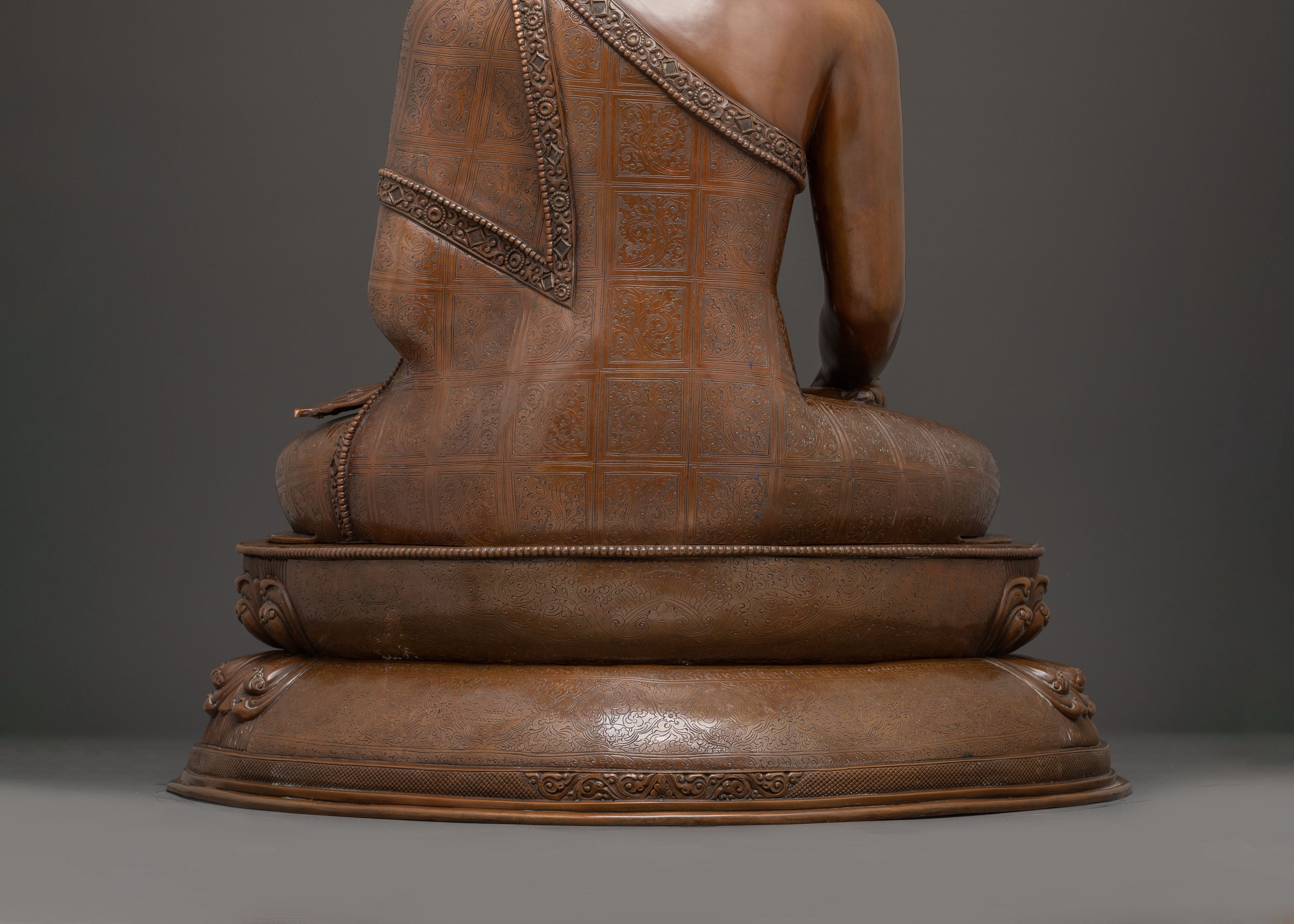 Handmade Copper Statue of Shakyamuni Buddha