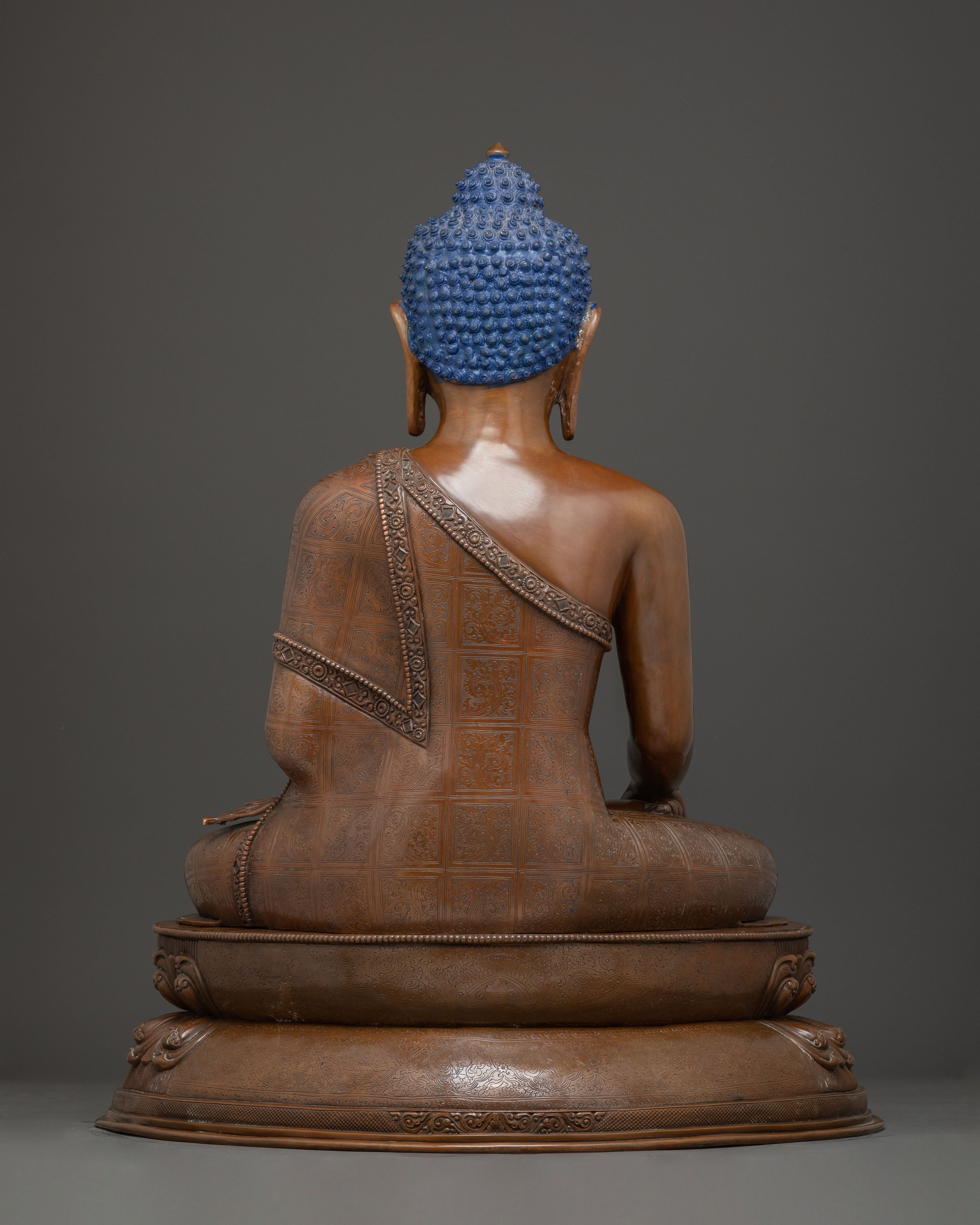 Handmade Copper Statue of Shakyamuni Buddha