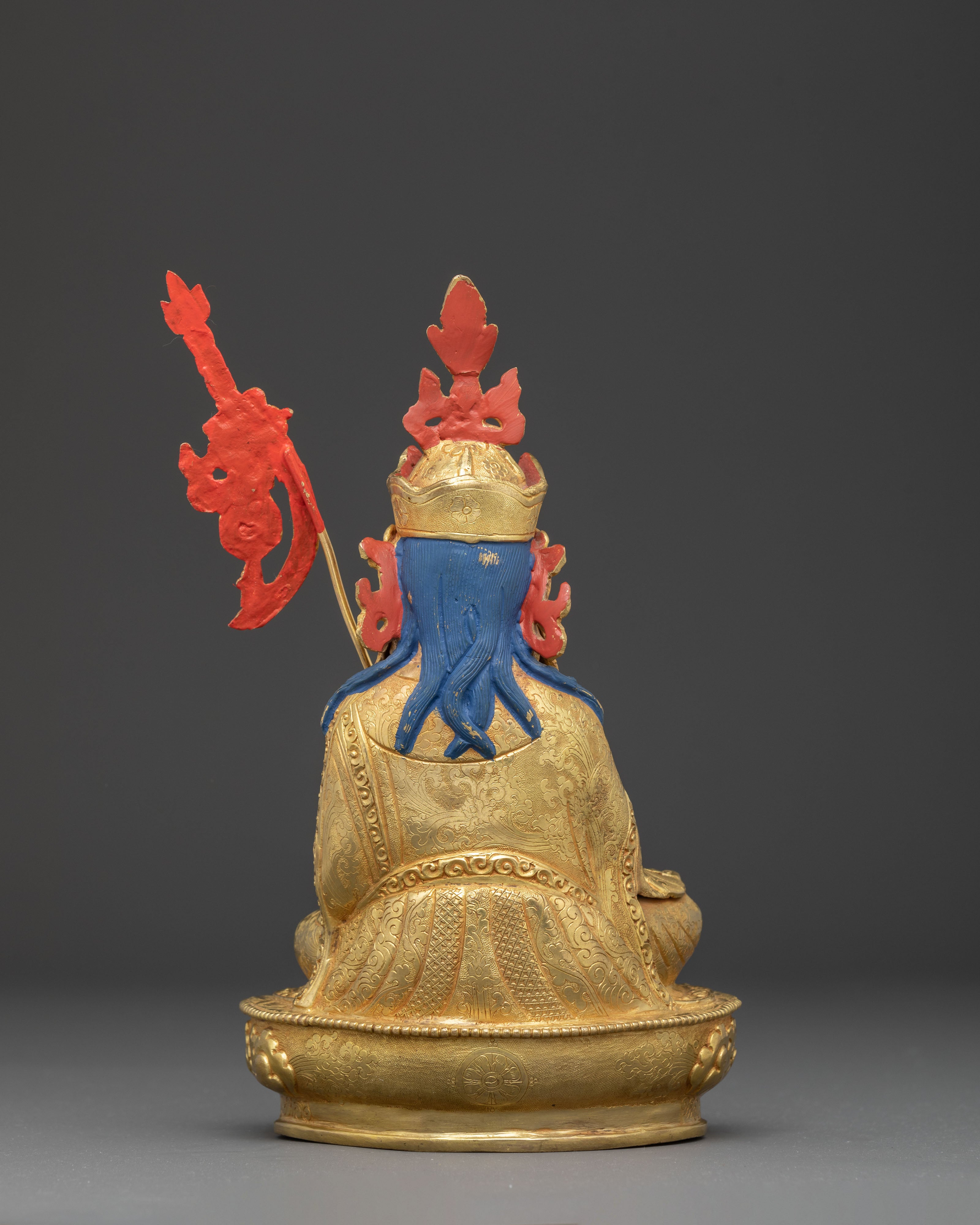 Golden Statue of Guru Tsyoke Dorje | Peaceful Form of Padmasambhava