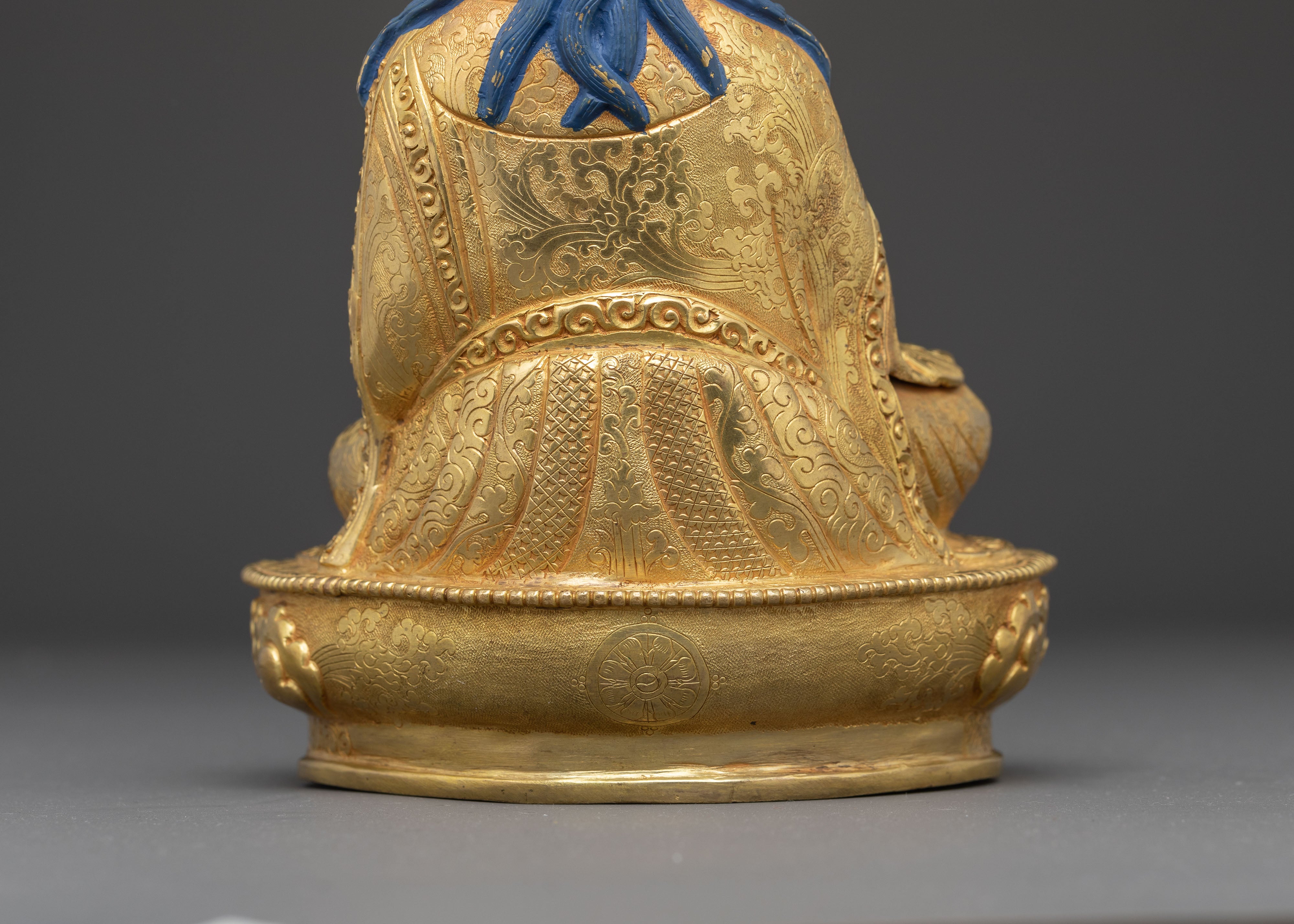 Golden Statue of Guru Tsyoke Dorje | Peaceful Form of Padmasambhava
