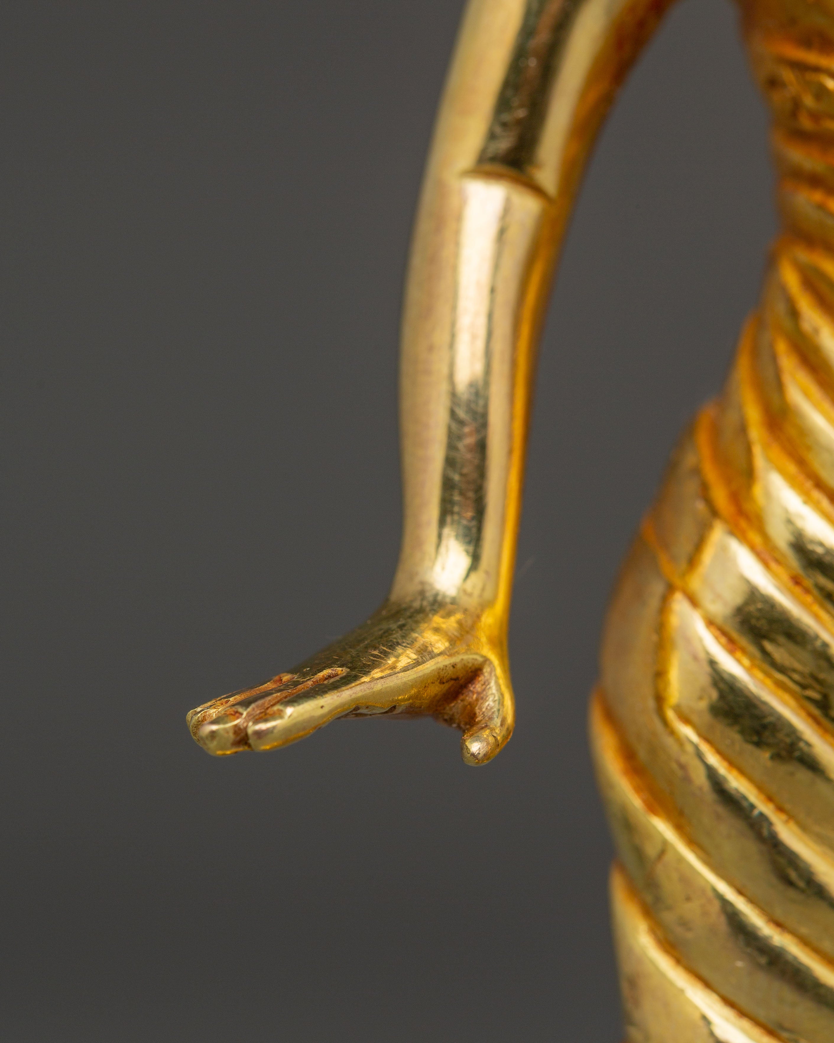 Gautama Buddha 24K Gold Gilded Statue – Nepalese Copper Artwork