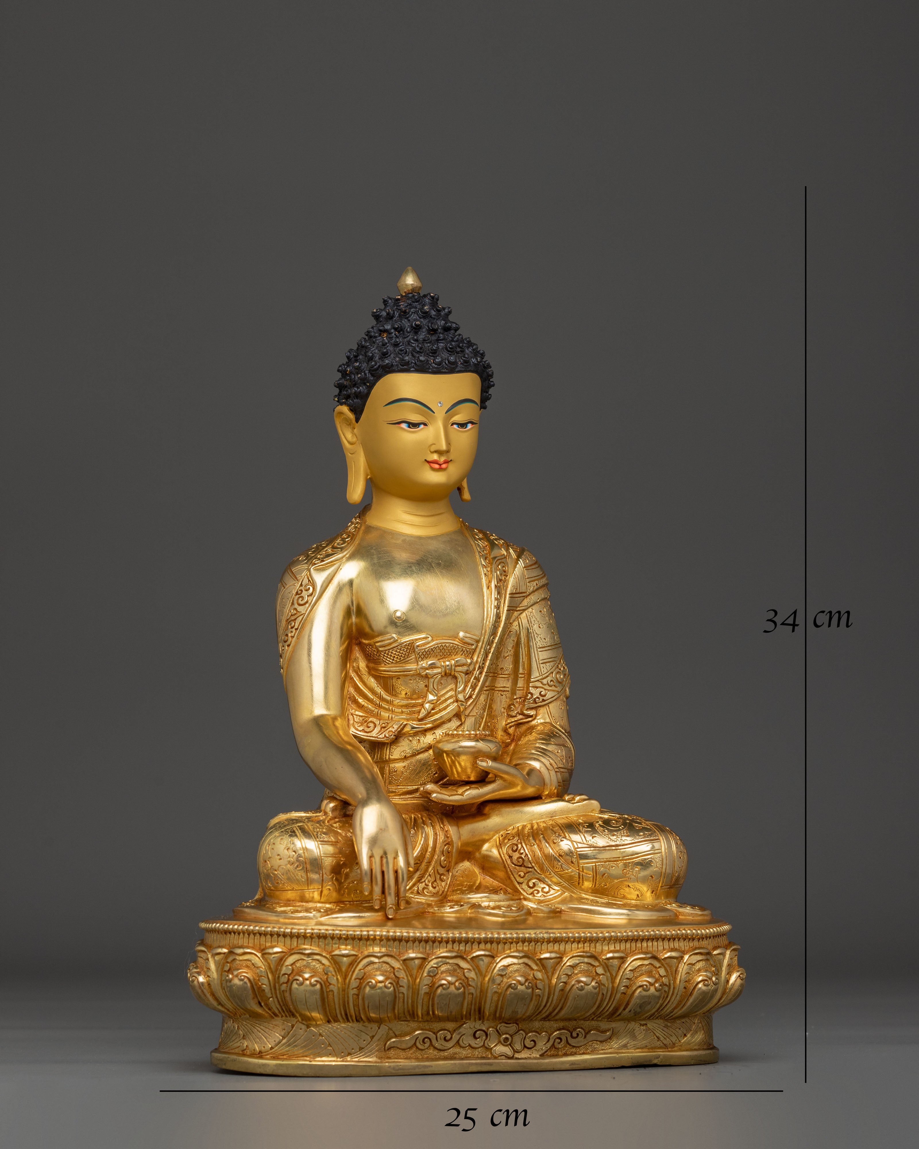 Radiant 13.4 Inch Shakyamuni Buddha Statue