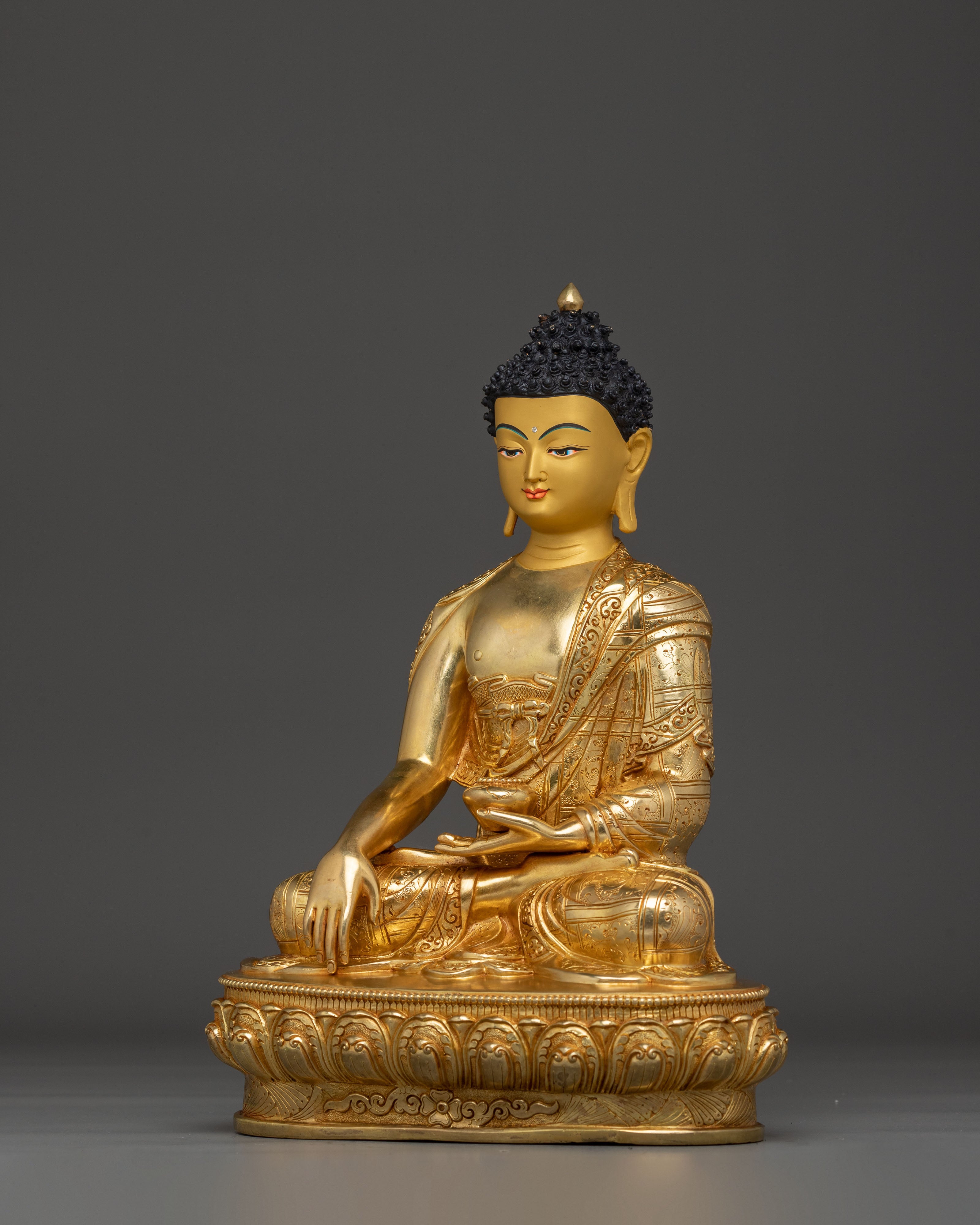 Radiant 13.4 Inch Shakyamuni Buddha Statue | Symbol of Wisdom