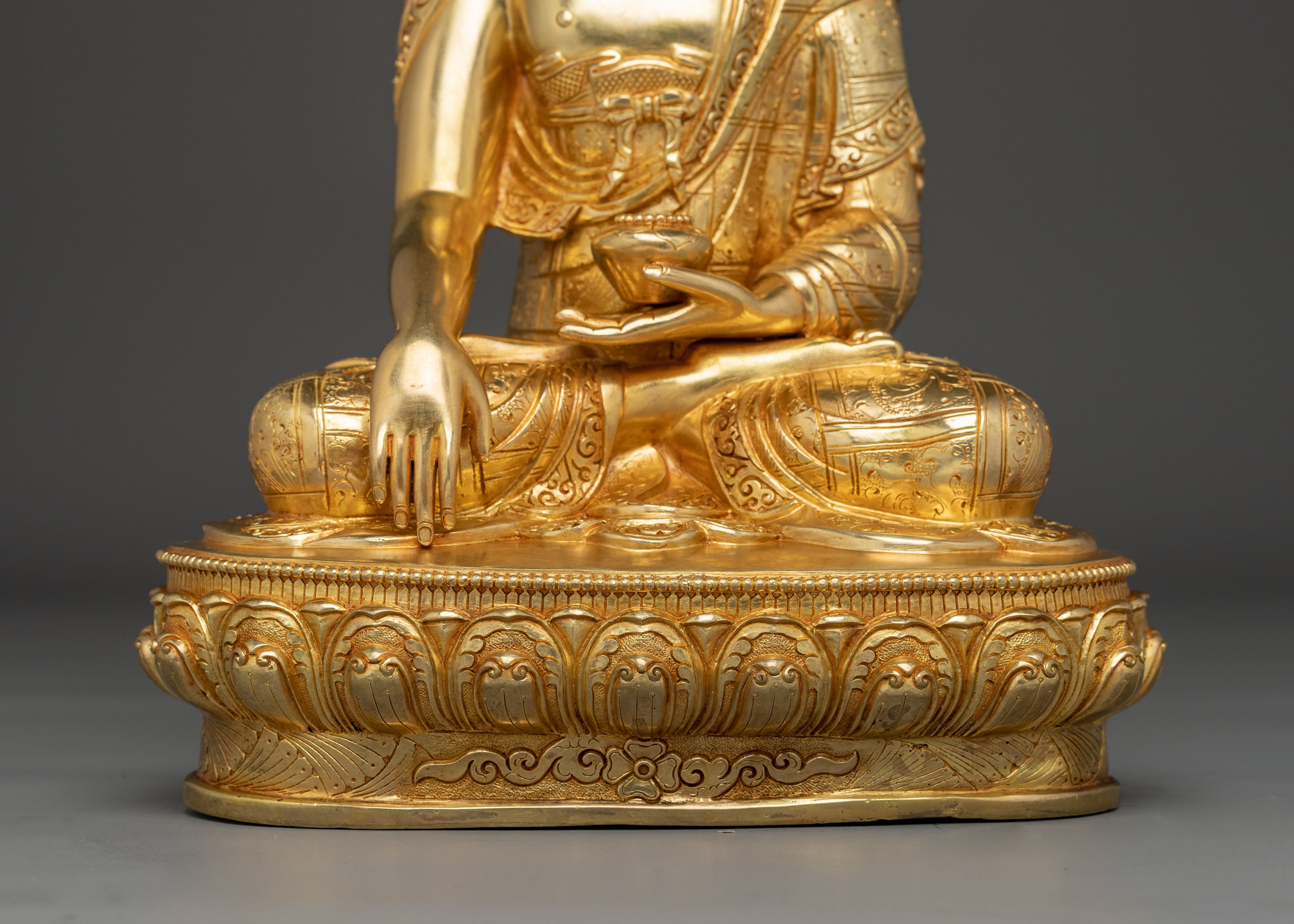 Radiant 13.4 Inch Shakyamuni Buddha Statue | Symbol of Wisdom