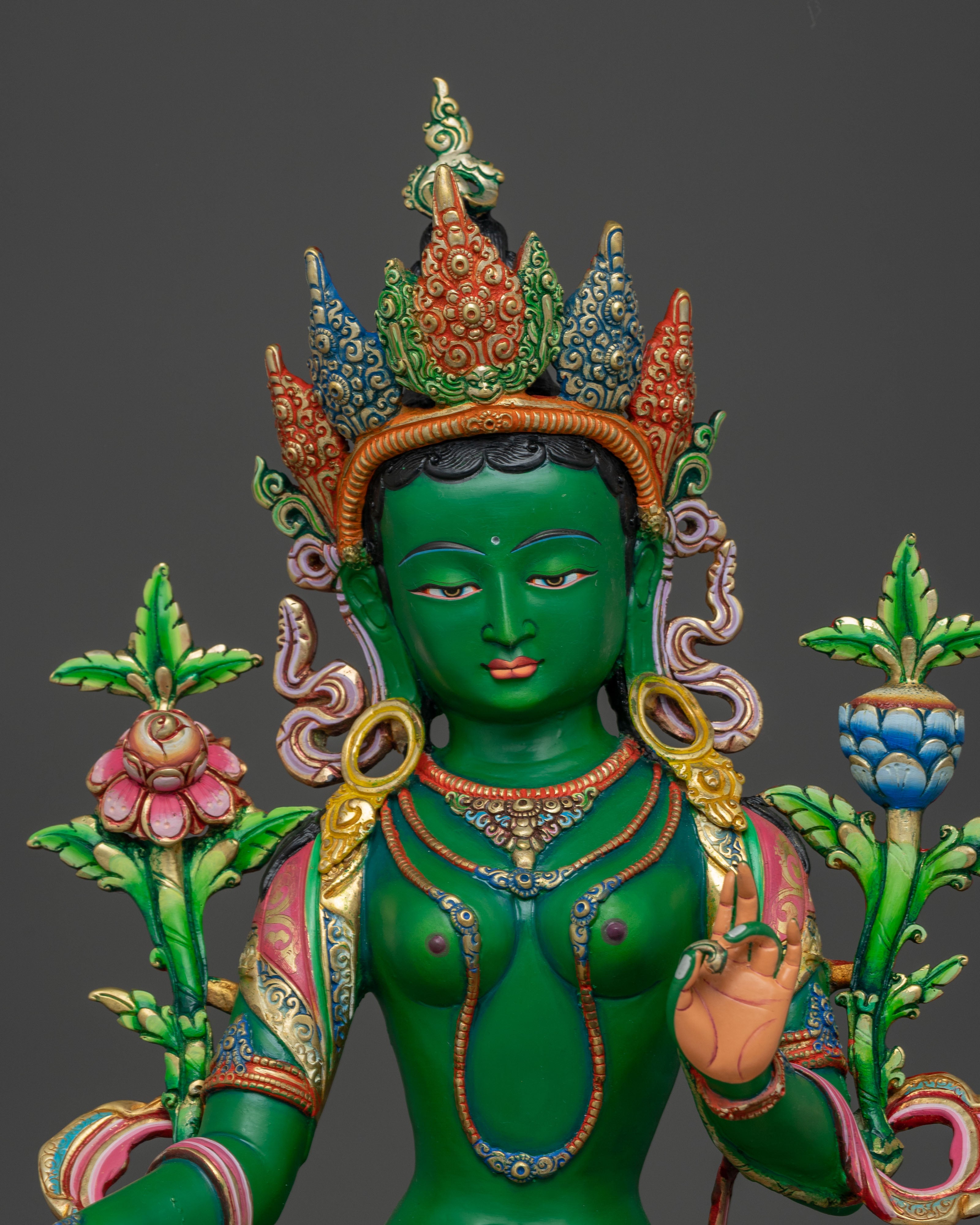 Statue of Green Tara: Mother in Action | Symbol of Liberation