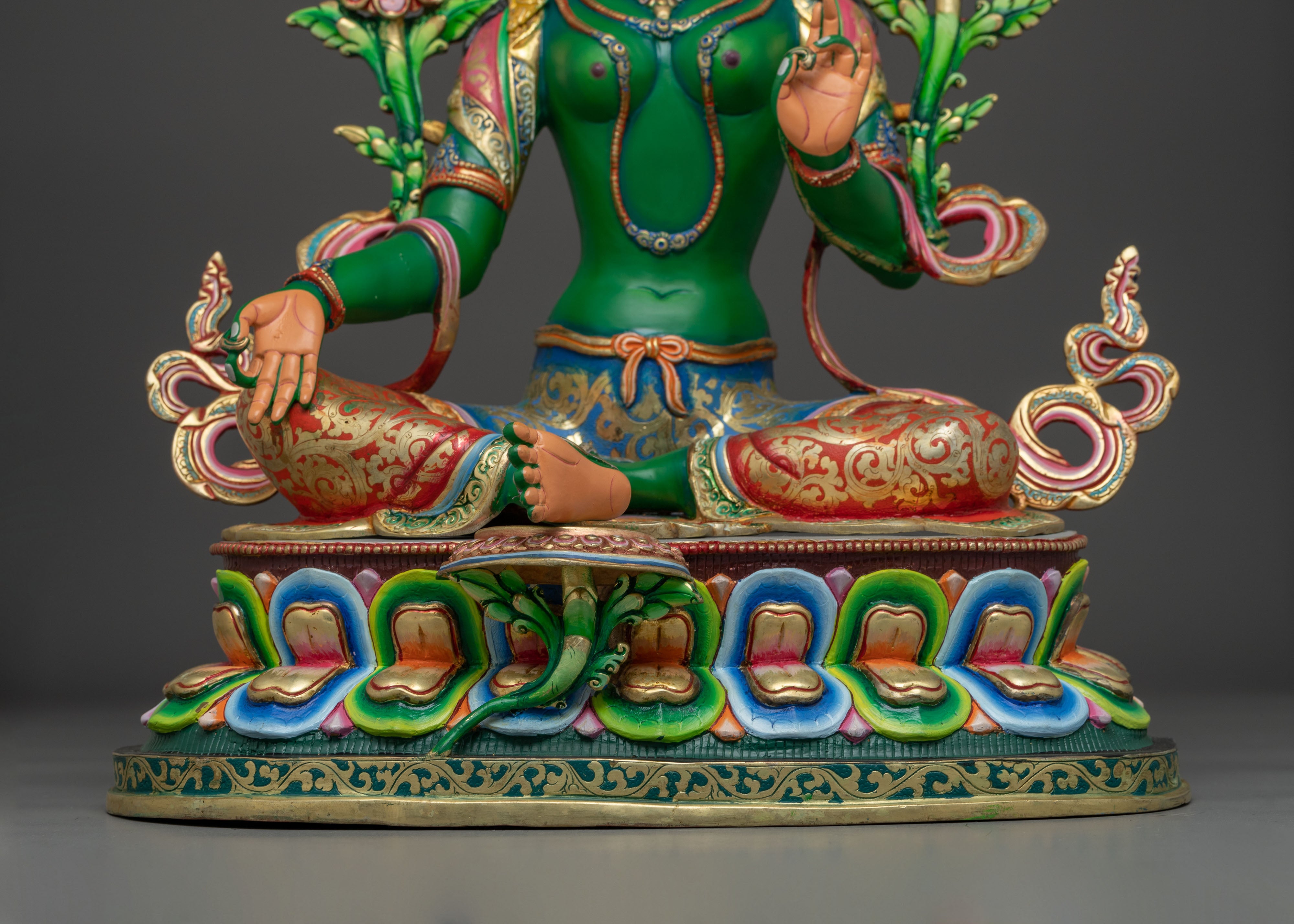 Statue of Green Tara: Mother in Action | Symbol of Liberation