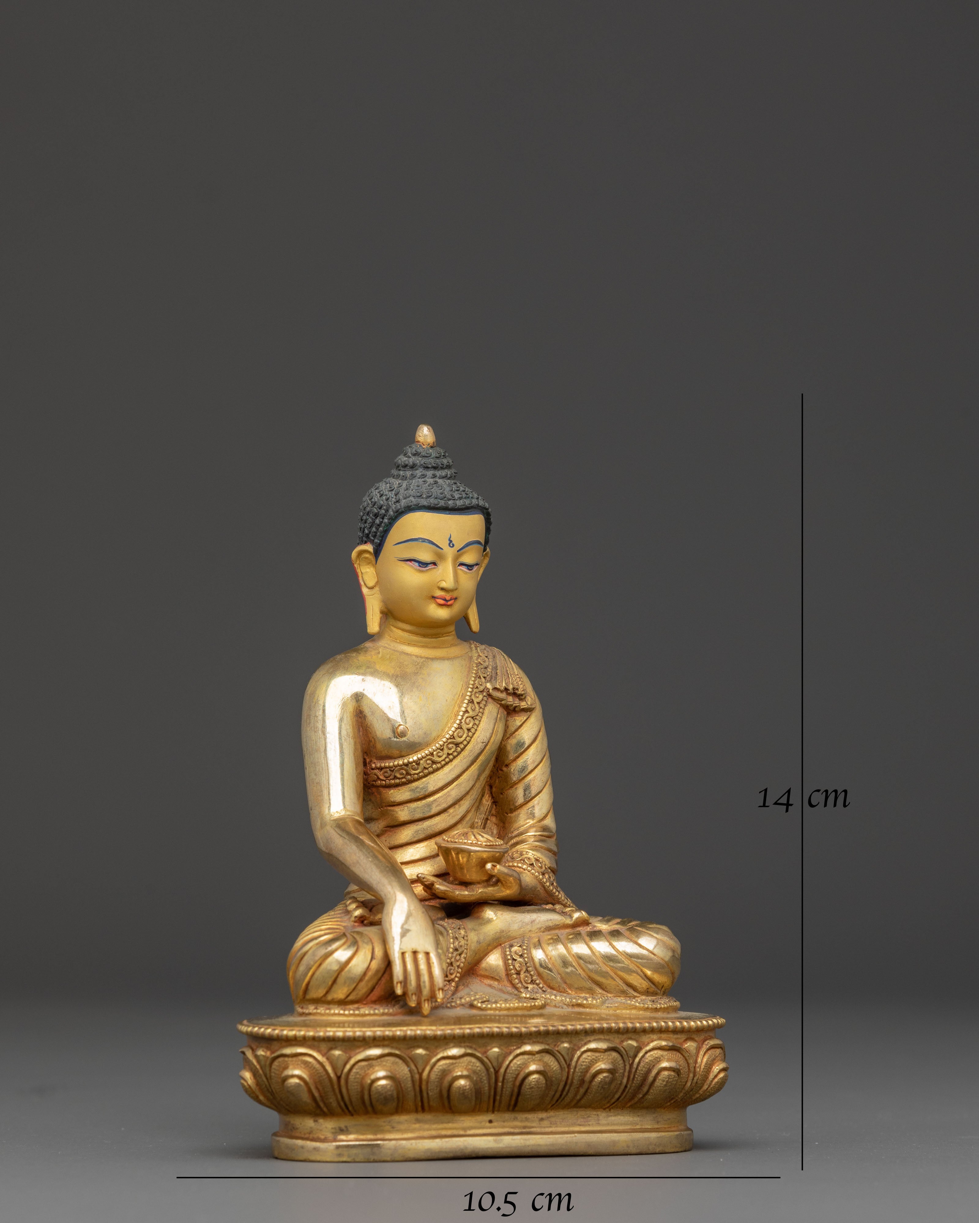 Golden Sculpture of Buddha Shakyamuni