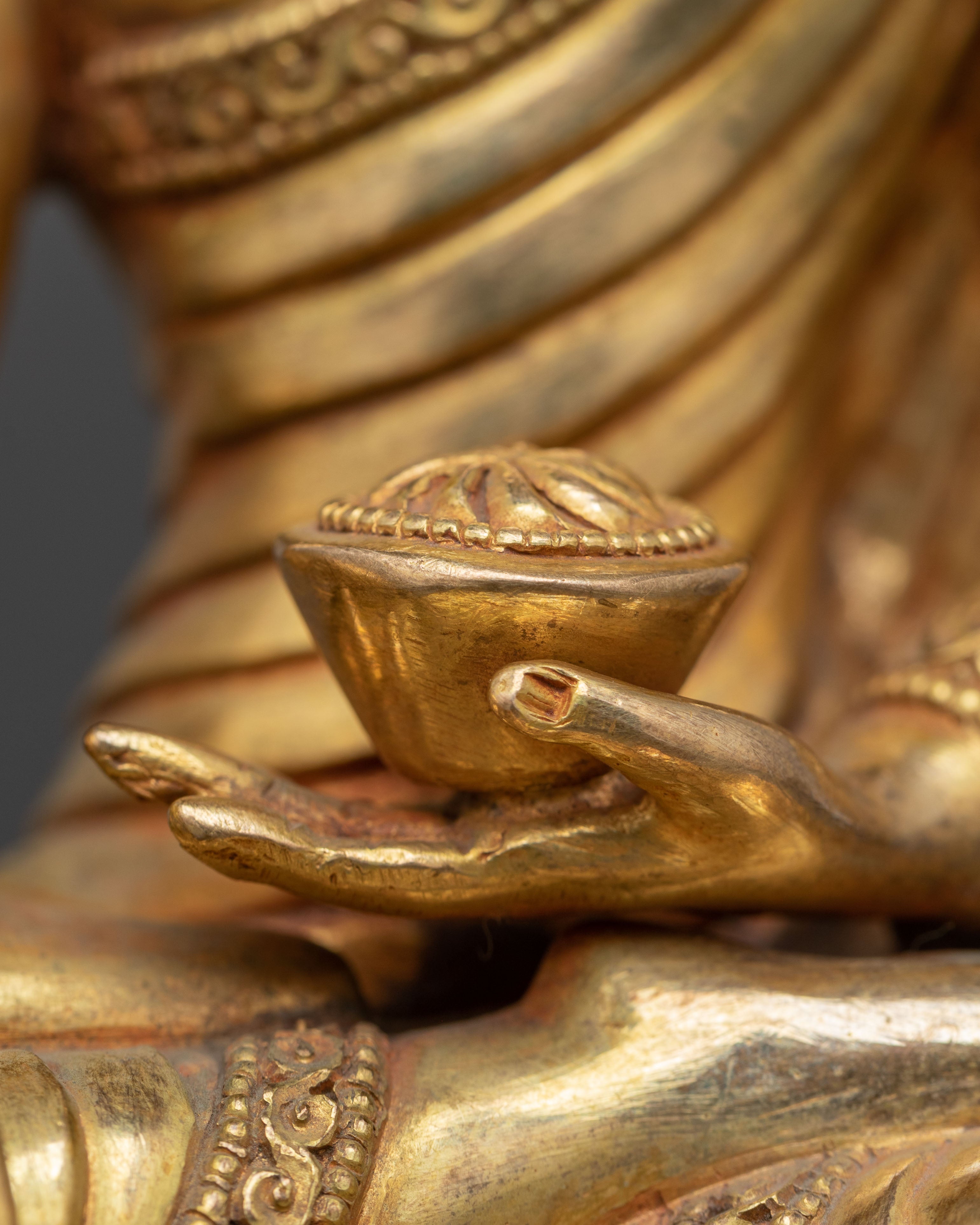 Golden Sculpture of Buddha Shakyamuni | The Awakened One