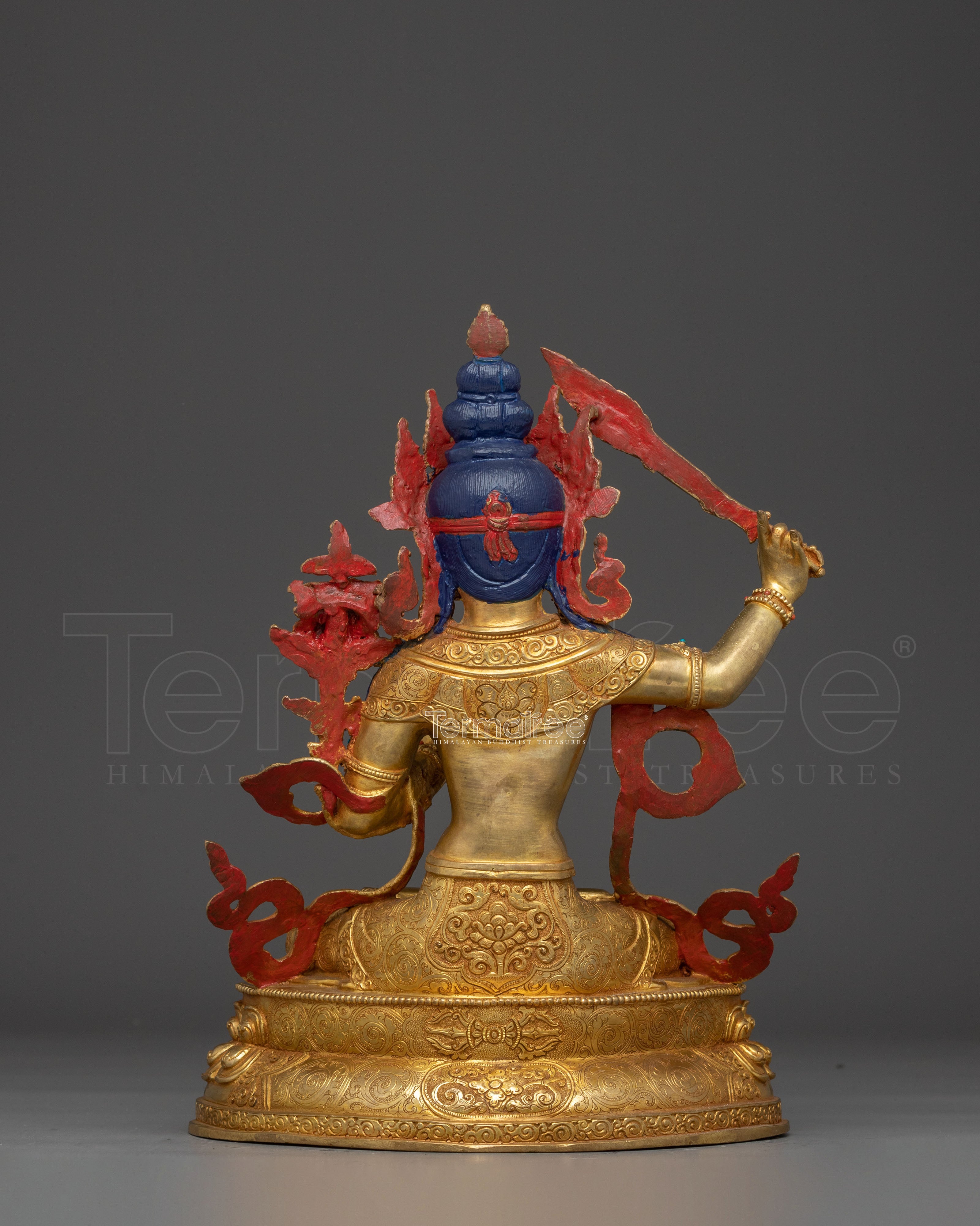 Divine Wisdom Bodhisattva Manjushri Statue for Meditation