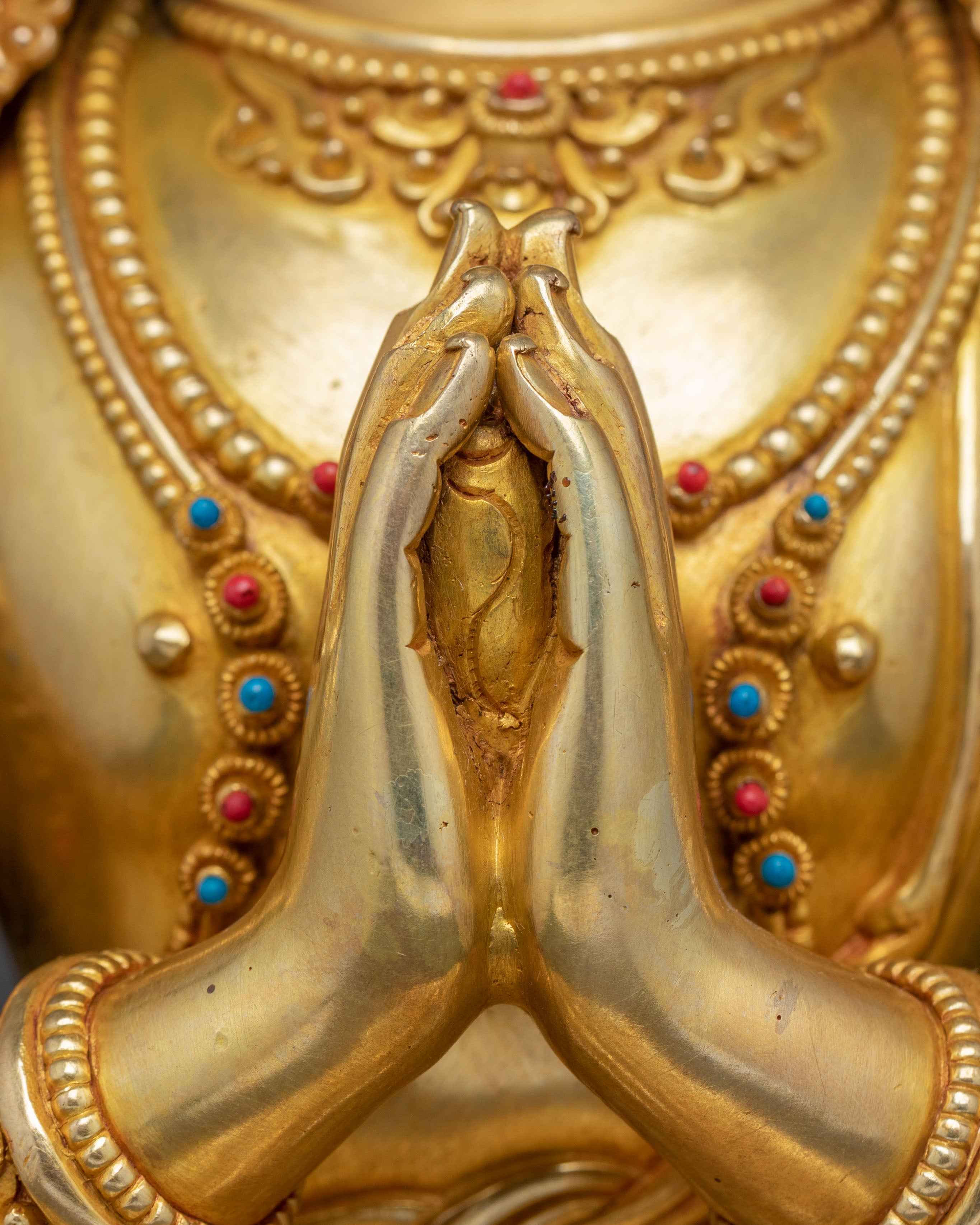 Golden Statue of Bodhisattva Chenrezig