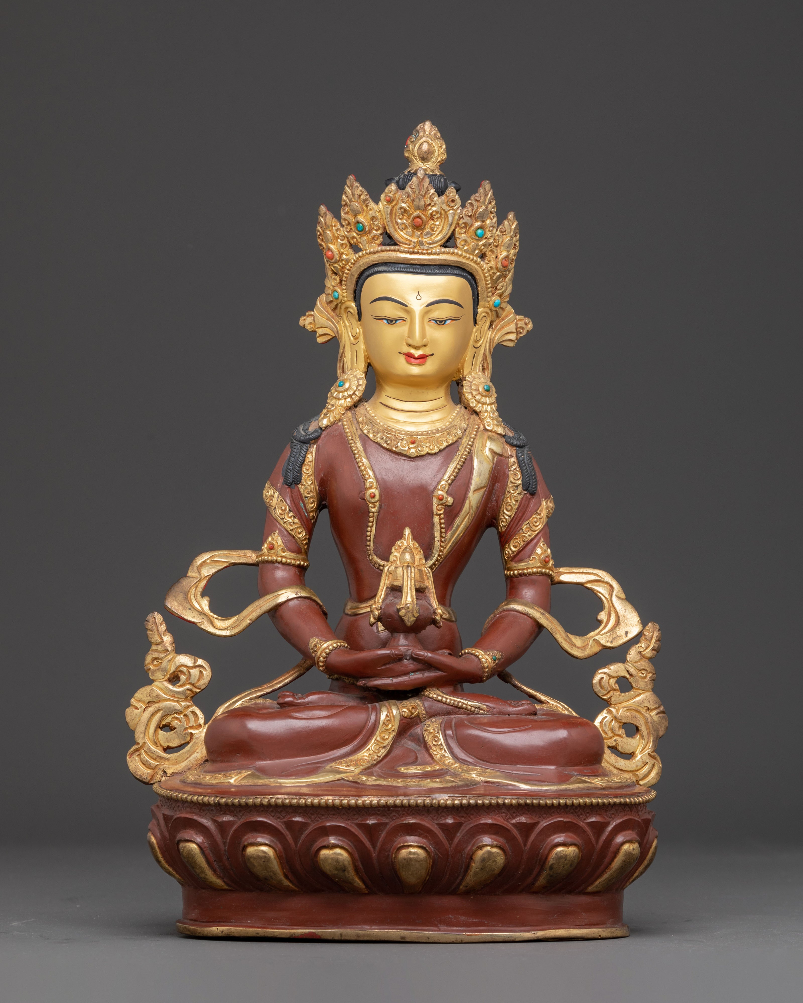Amitayus Statue : Buddha of Enlightenment and Liberation
