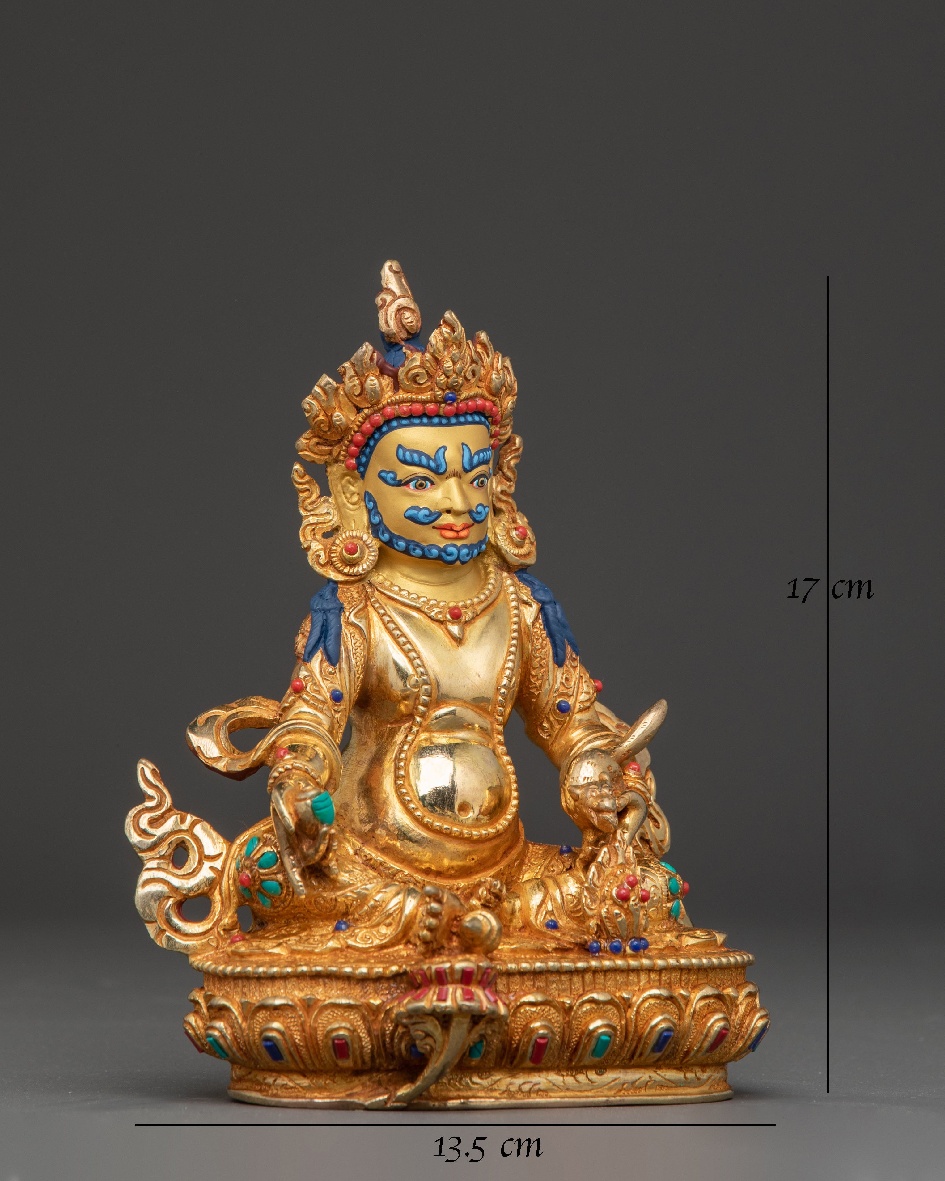 Statue of Dzambhala: Buddhist Wealth Icon