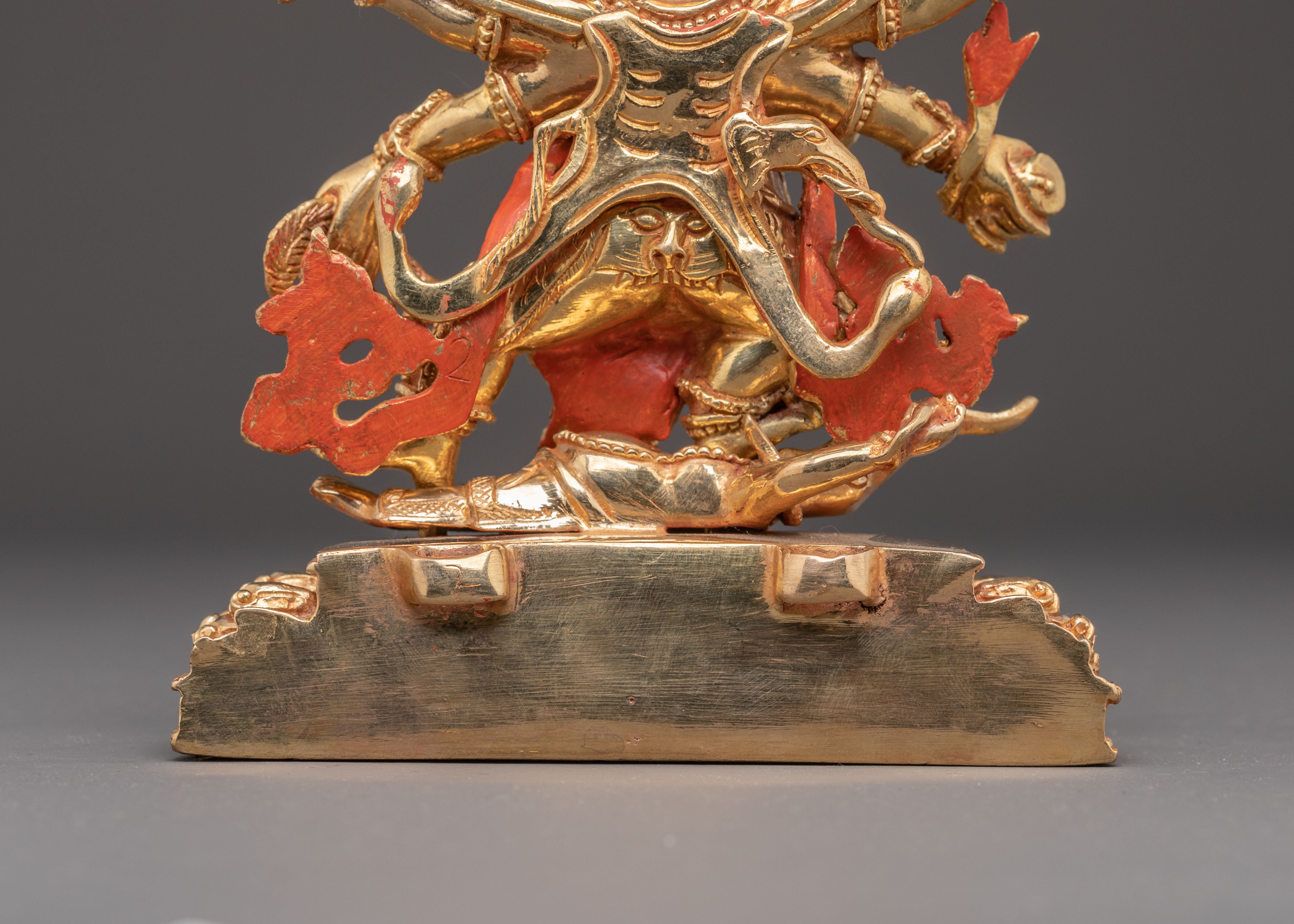 Statue of Protector Six Armed Mahakala | Shadbhuja Mahakala Sculpture