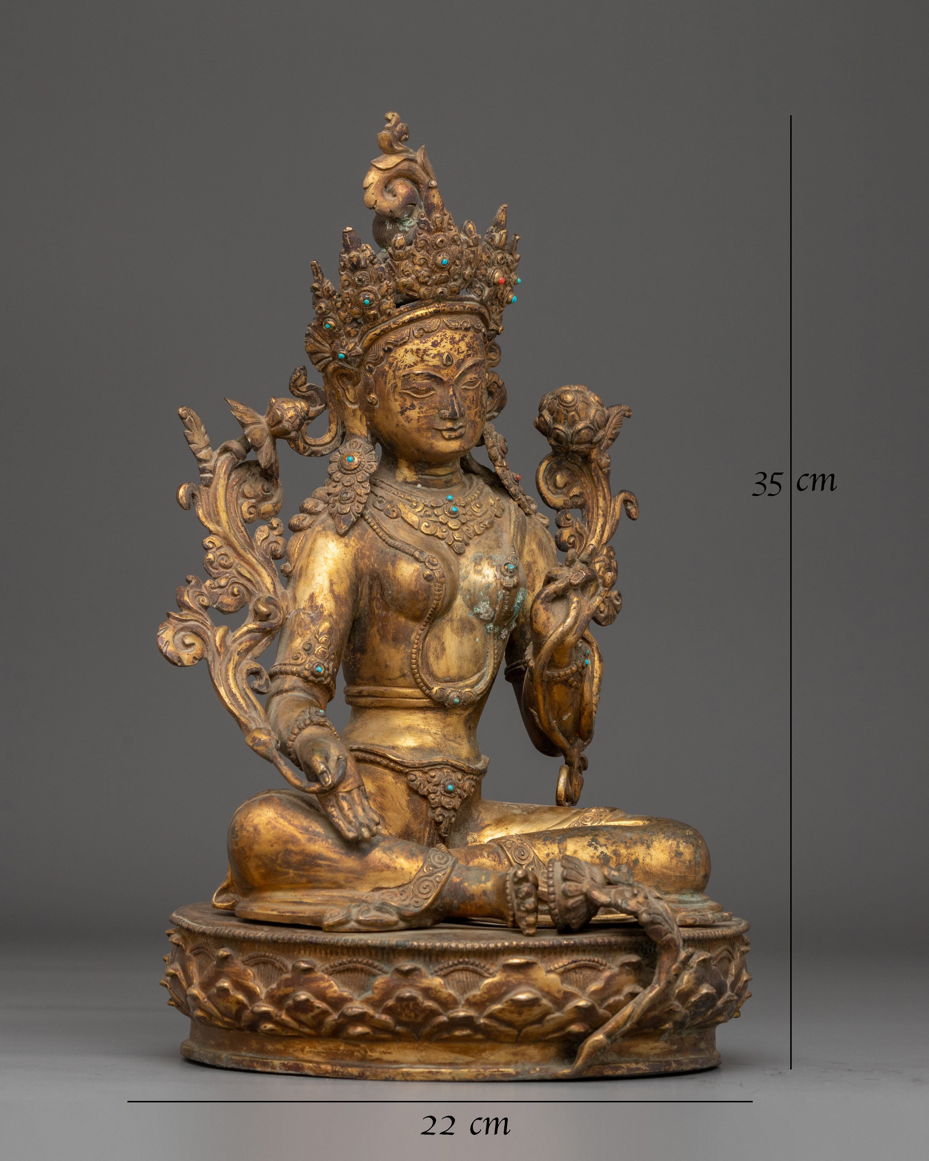 Statue of Green Tara: Swift Liberator