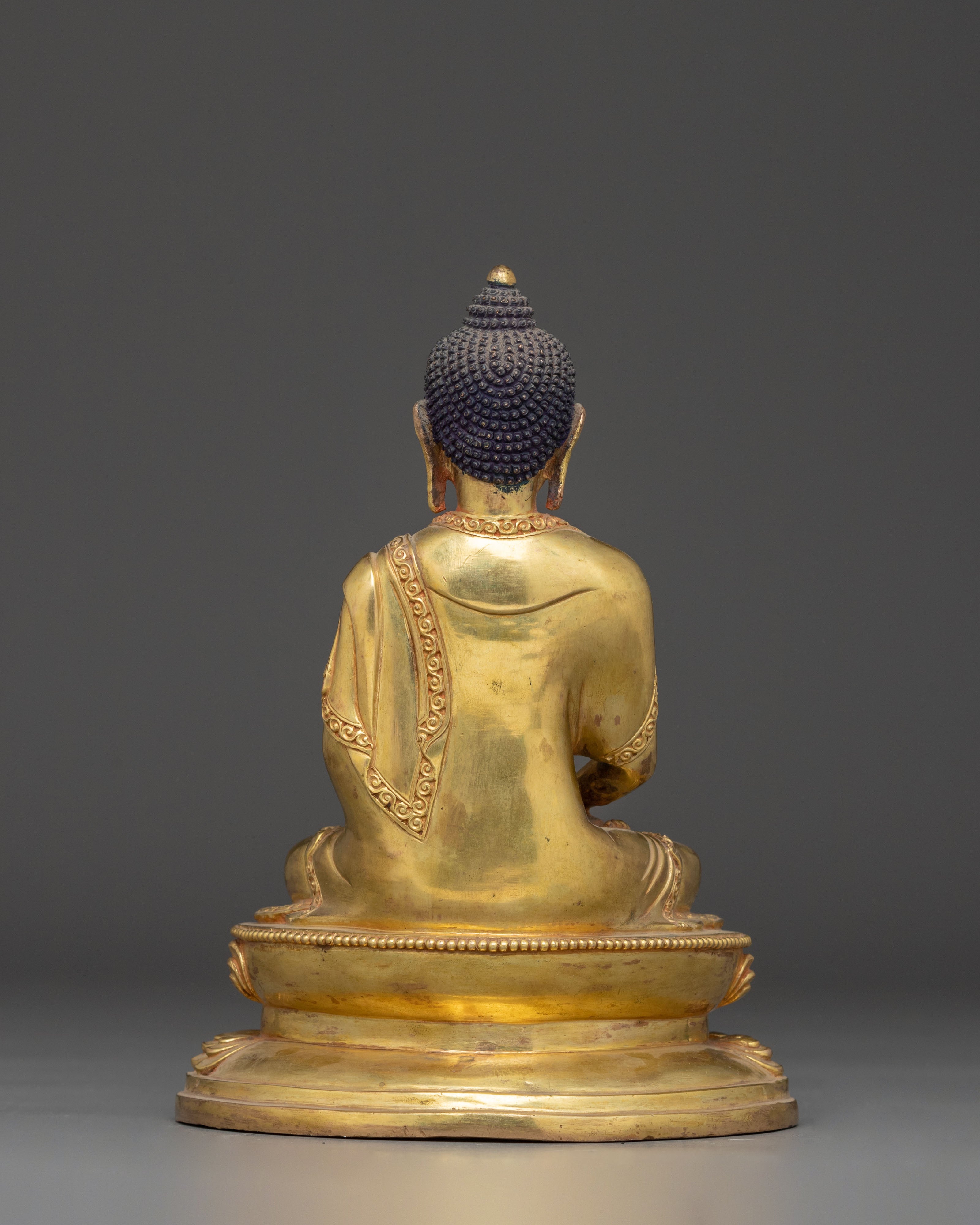 8.3 Inch Golden Statue of Buddha Amitabha | Pure Land Buddha