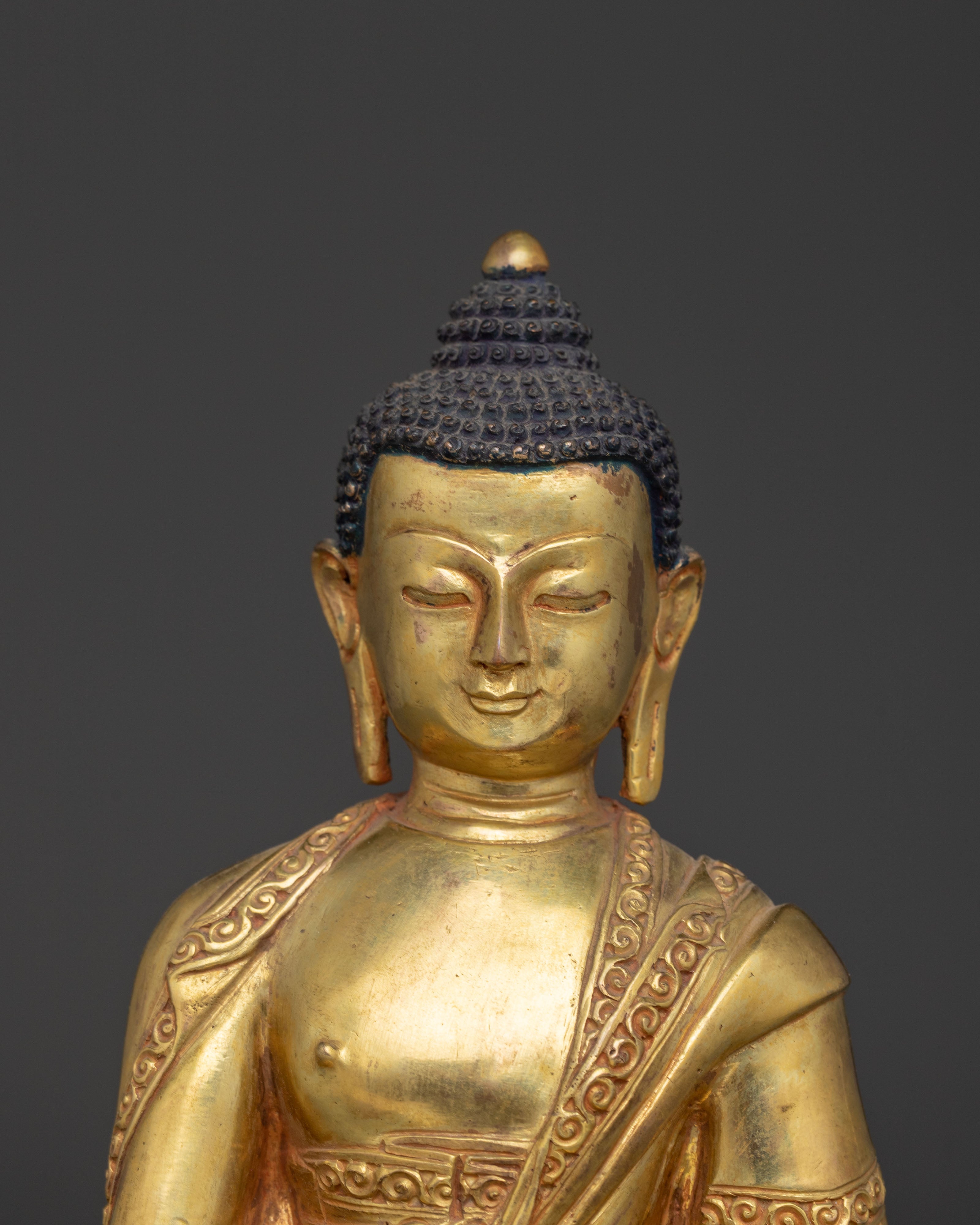 8.3 Inch Golden Statue of Buddha Amitabha | Pure Land Buddha