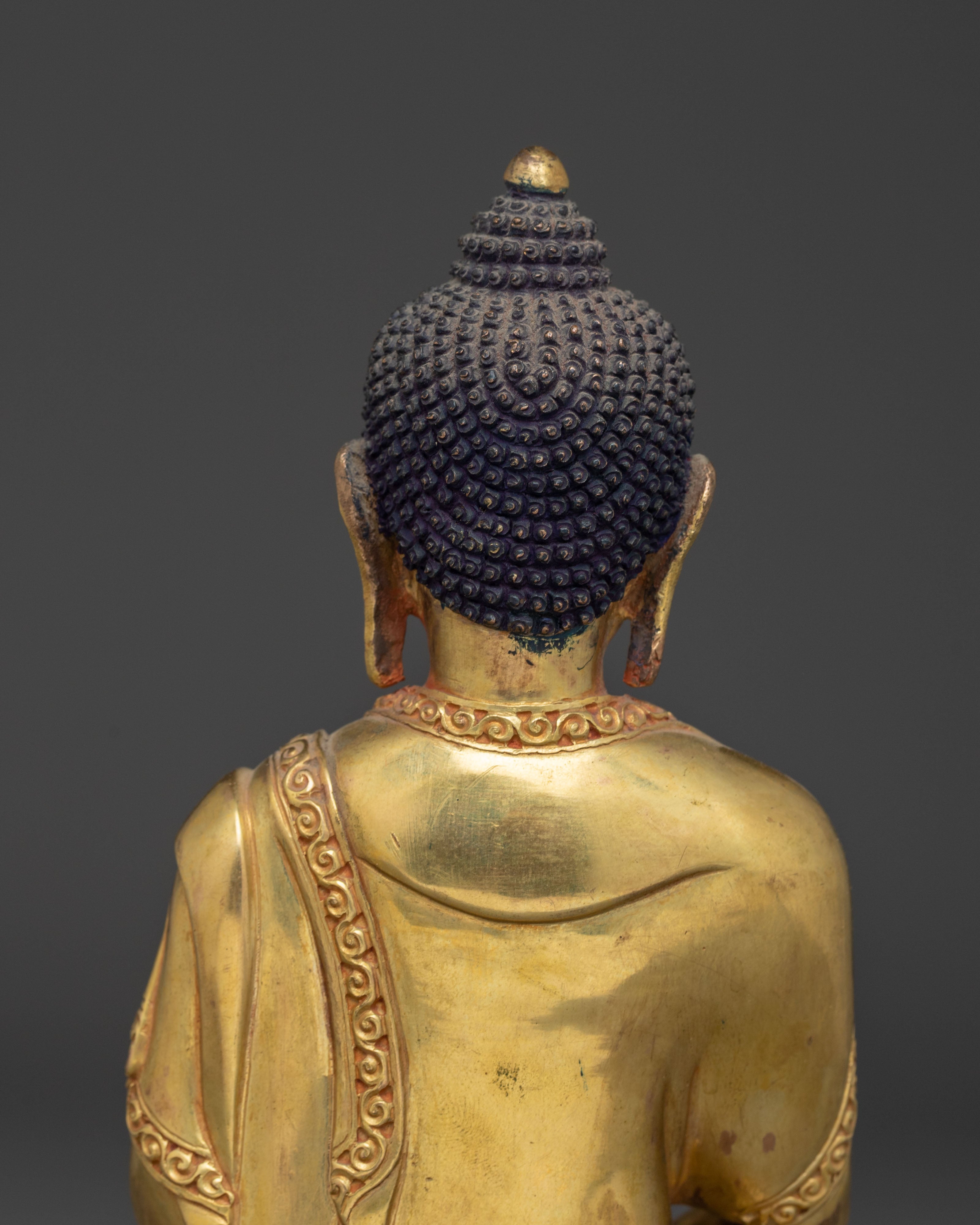 8.3 Inch Golden Statue of Buddha Amitabha | Pure Land Buddha