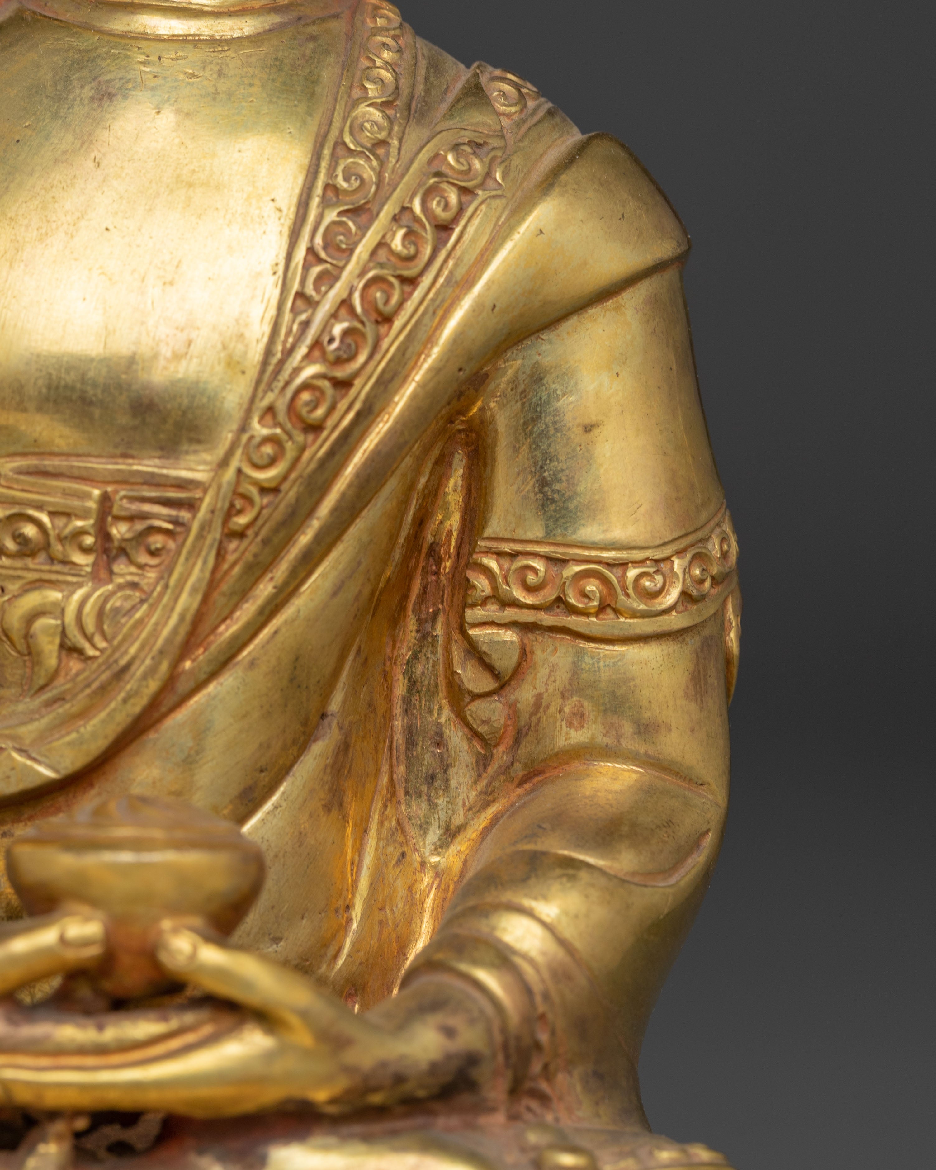 8.3 Inch Golden Statue of Buddha Amitabha | Pure Land Buddha