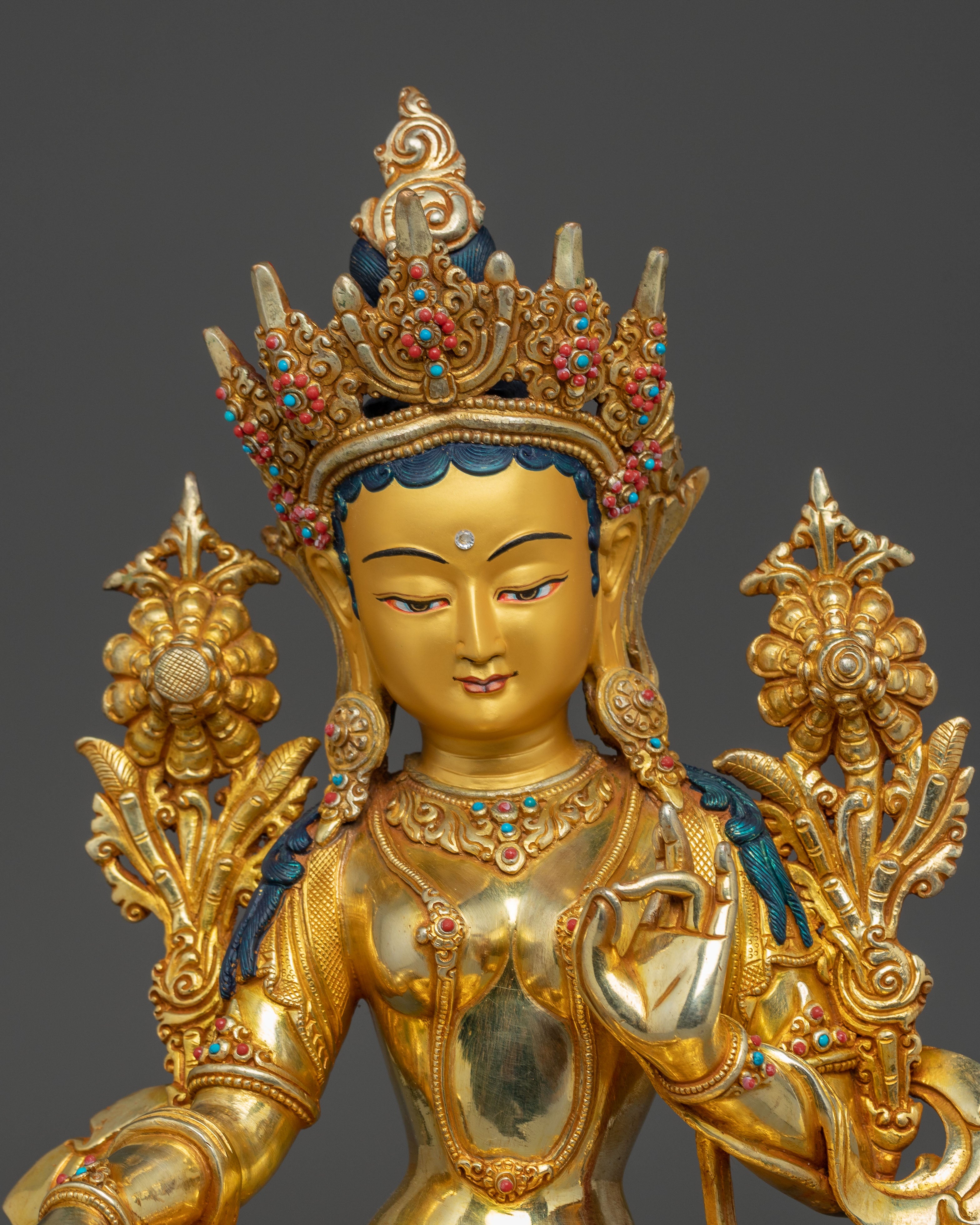 Handmade Statue of Compassionate Mother Green Tara