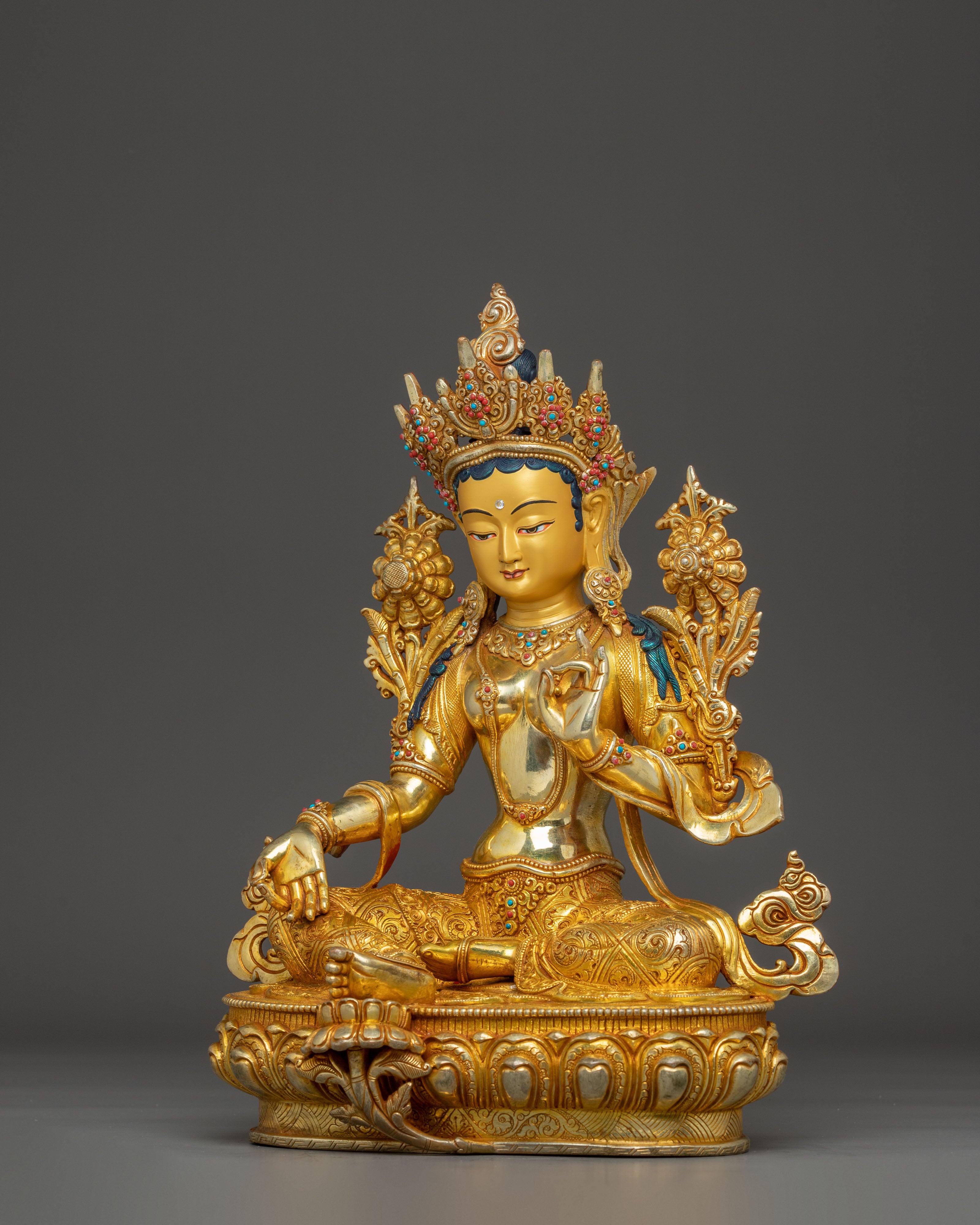 Handmade Statue of Compassionate Mother Green Tara