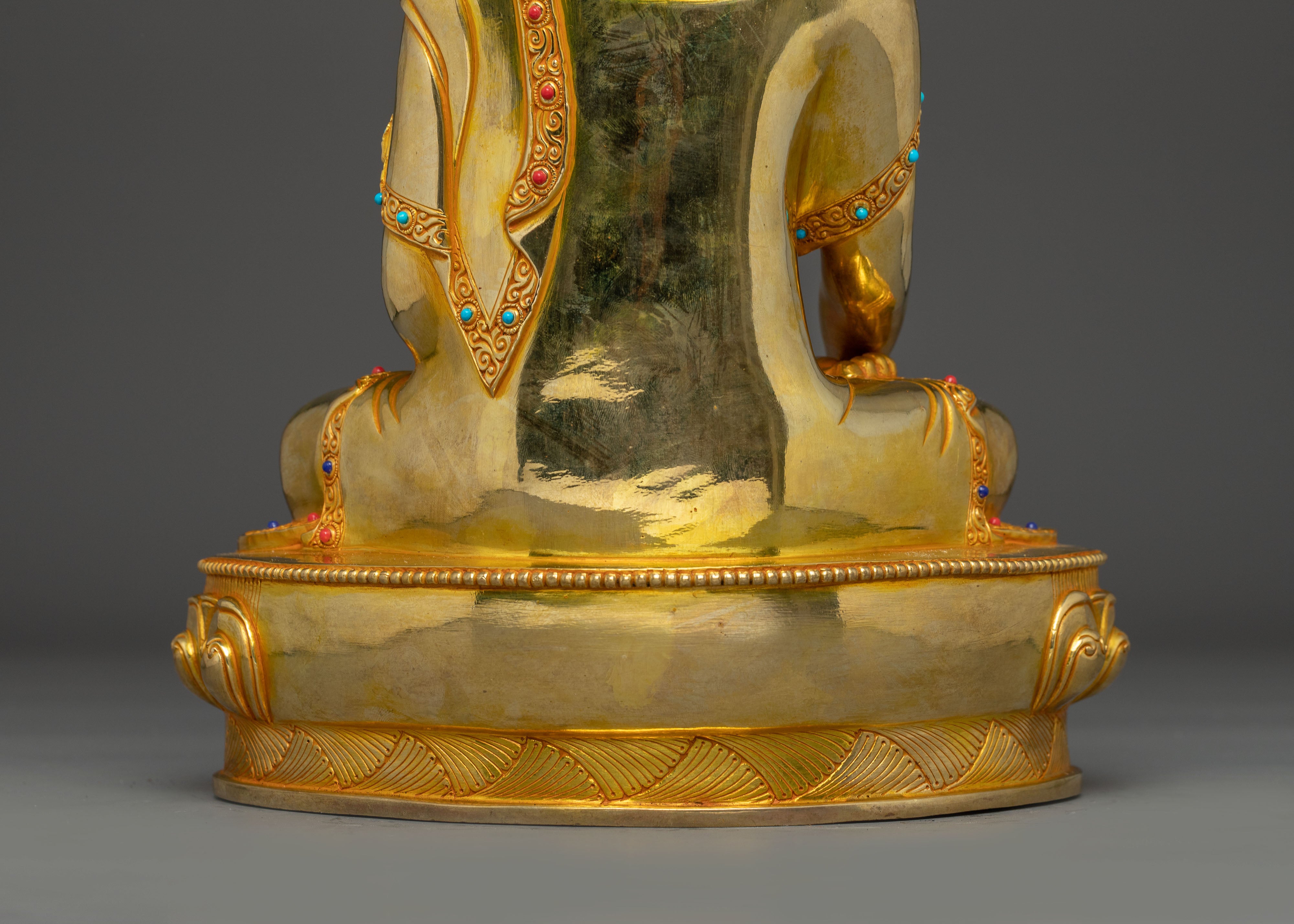 Statue set of Buddha Dharma and Sangha | Chenrezig, Shakyamuni Buddha and Guru Rinpoche