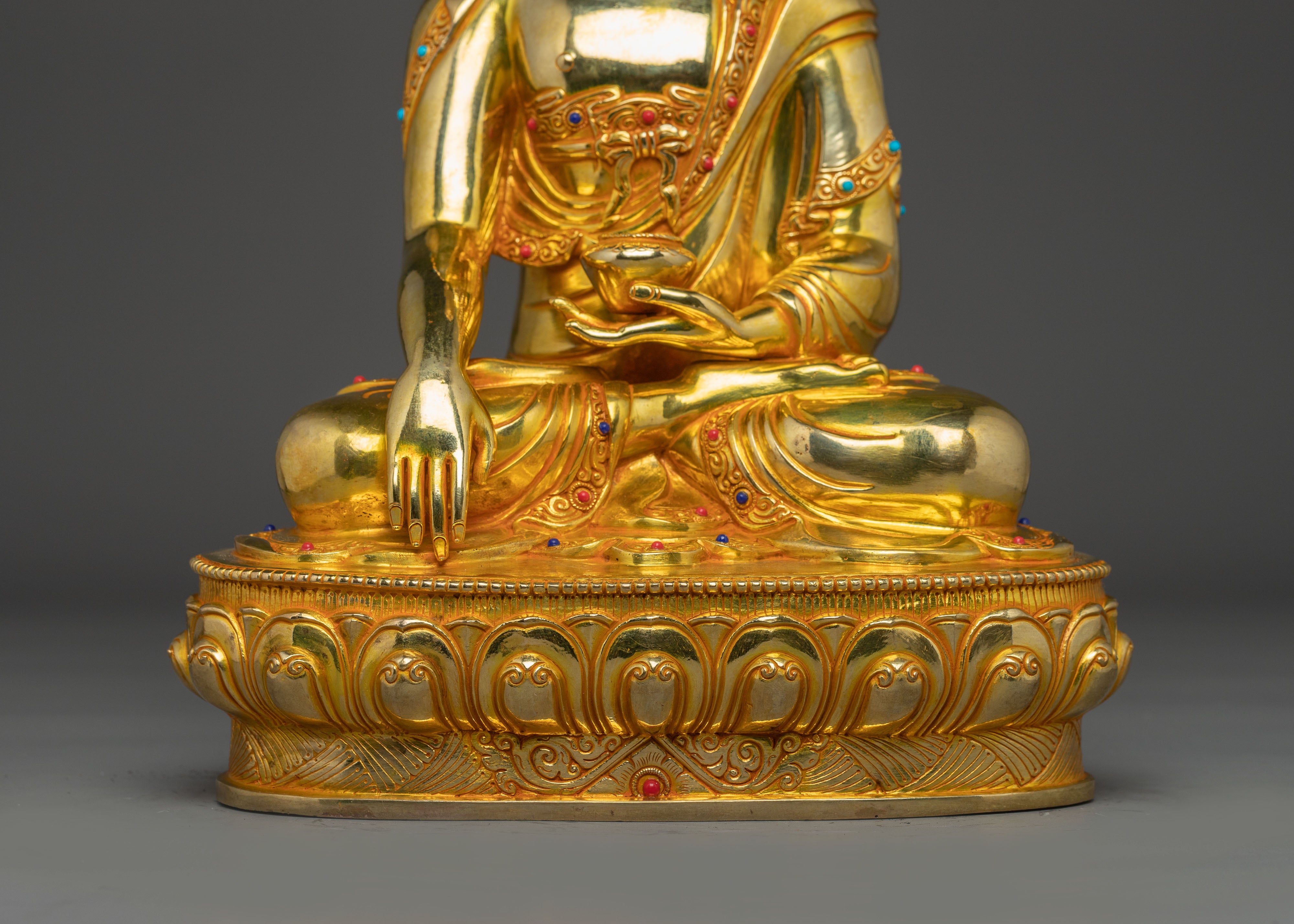 Statue set of Buddha Dharma and Sangha | Chenrezig, Shakyamuni Buddha and Guru Rinpoche