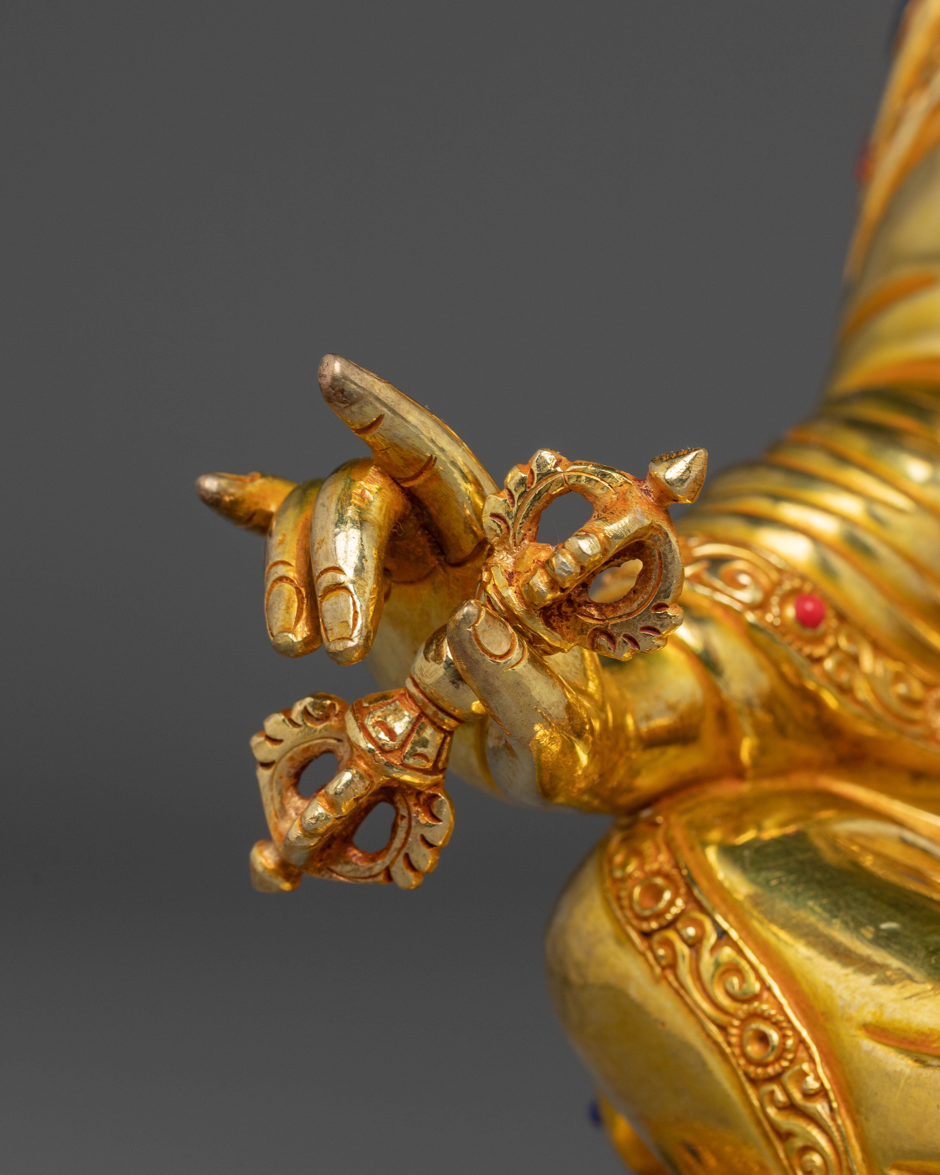 Radiant Statue of Vajra Master Guru Rinpoche | Padmasambhava Sculpture