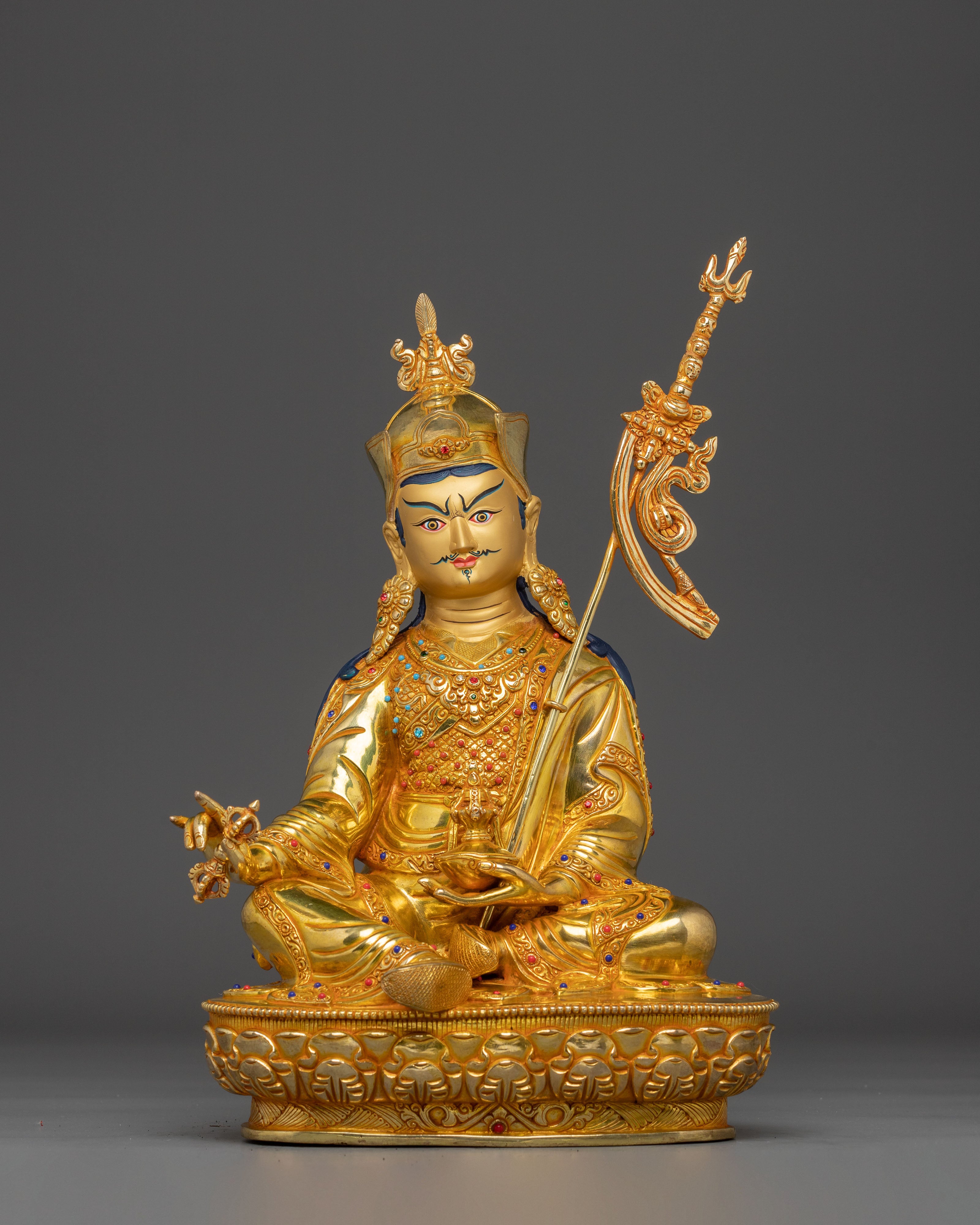 Statue set of Buddha Dharma and Sangha | Chenrezig, Shakyamuni Buddha and Guru Rinpoche