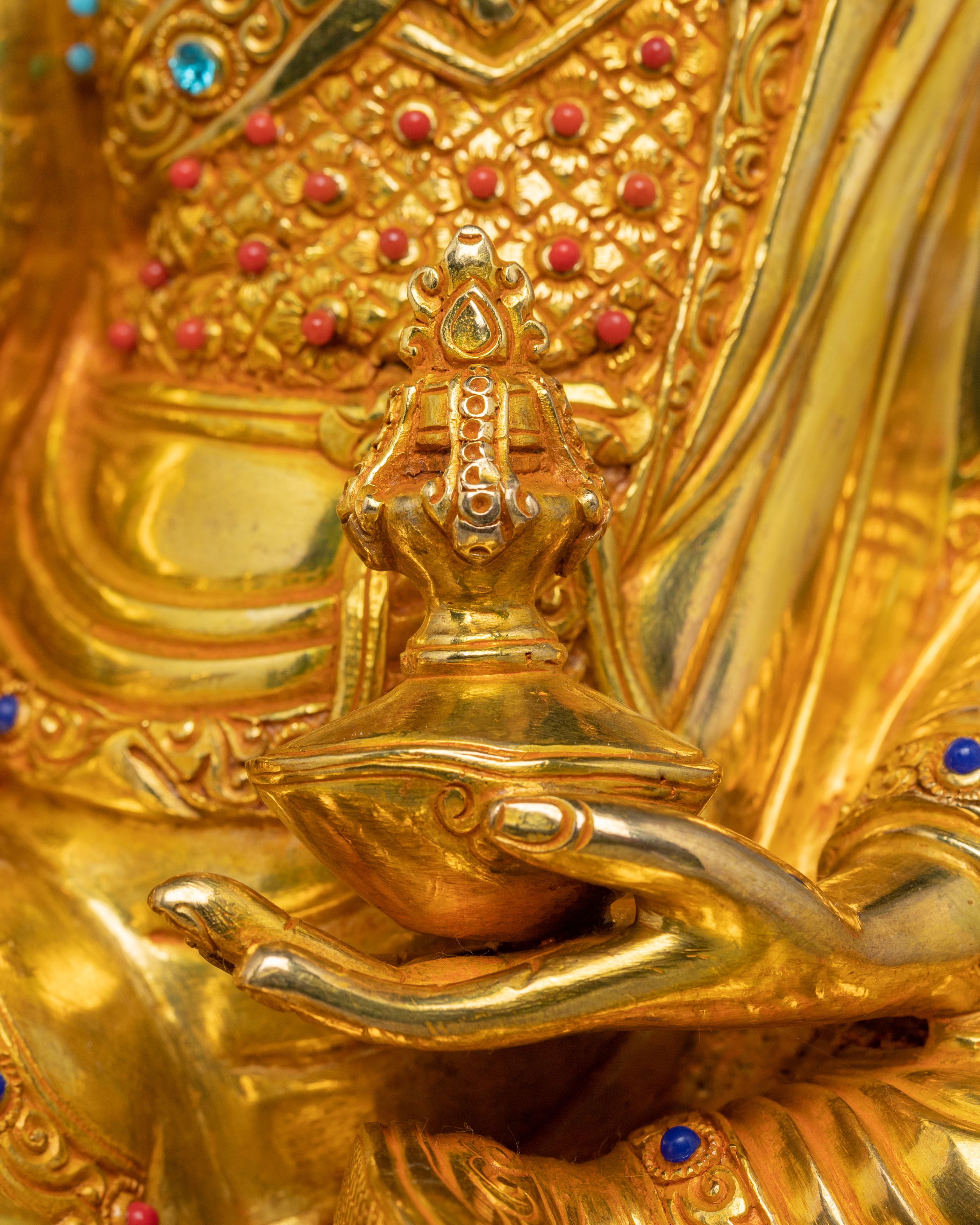 Radiant Statue of Vajra Master Guru Rinpoche | Padmasambhava Sculpture