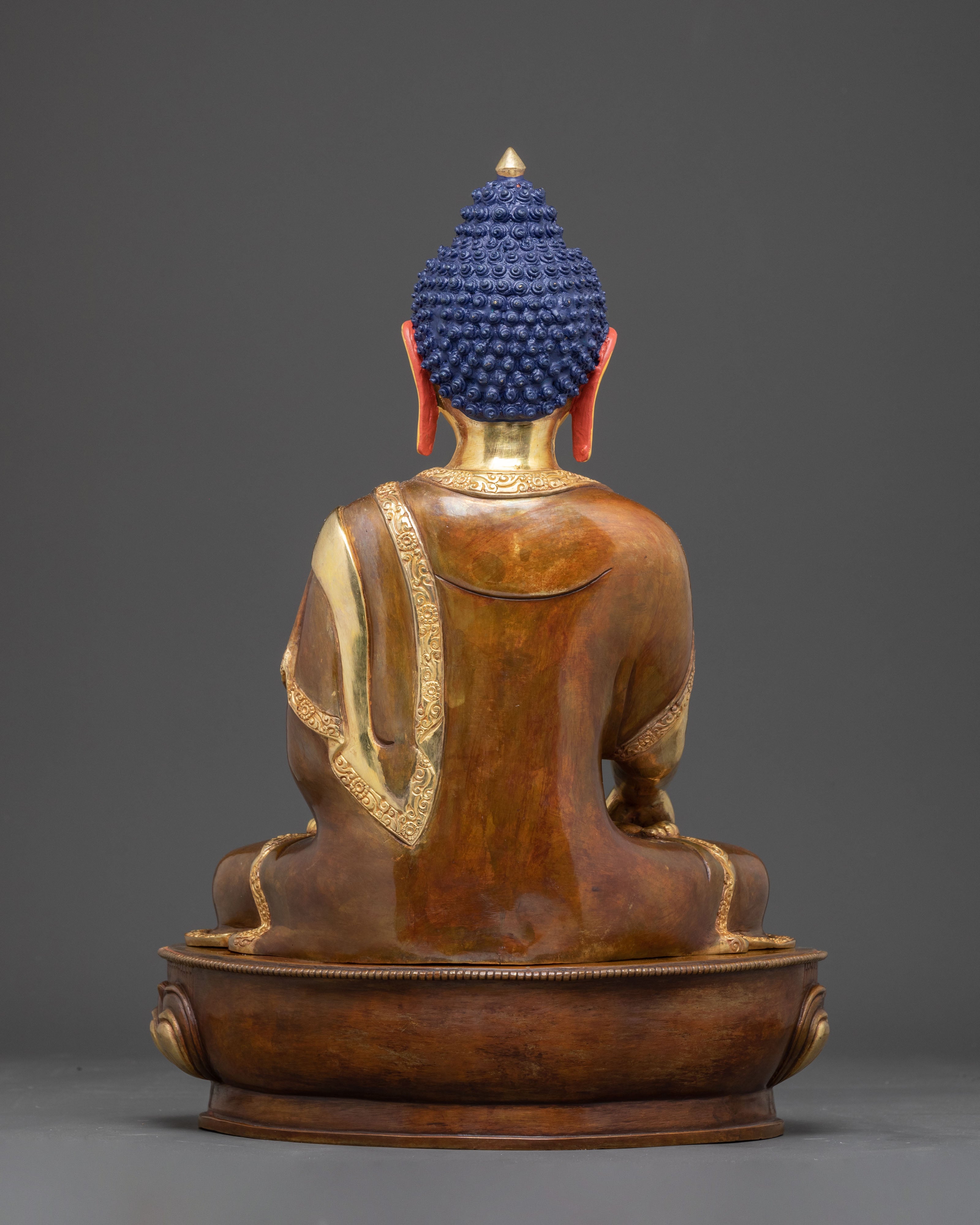 Copper Handmade Statue of Shakyamuni Buddha