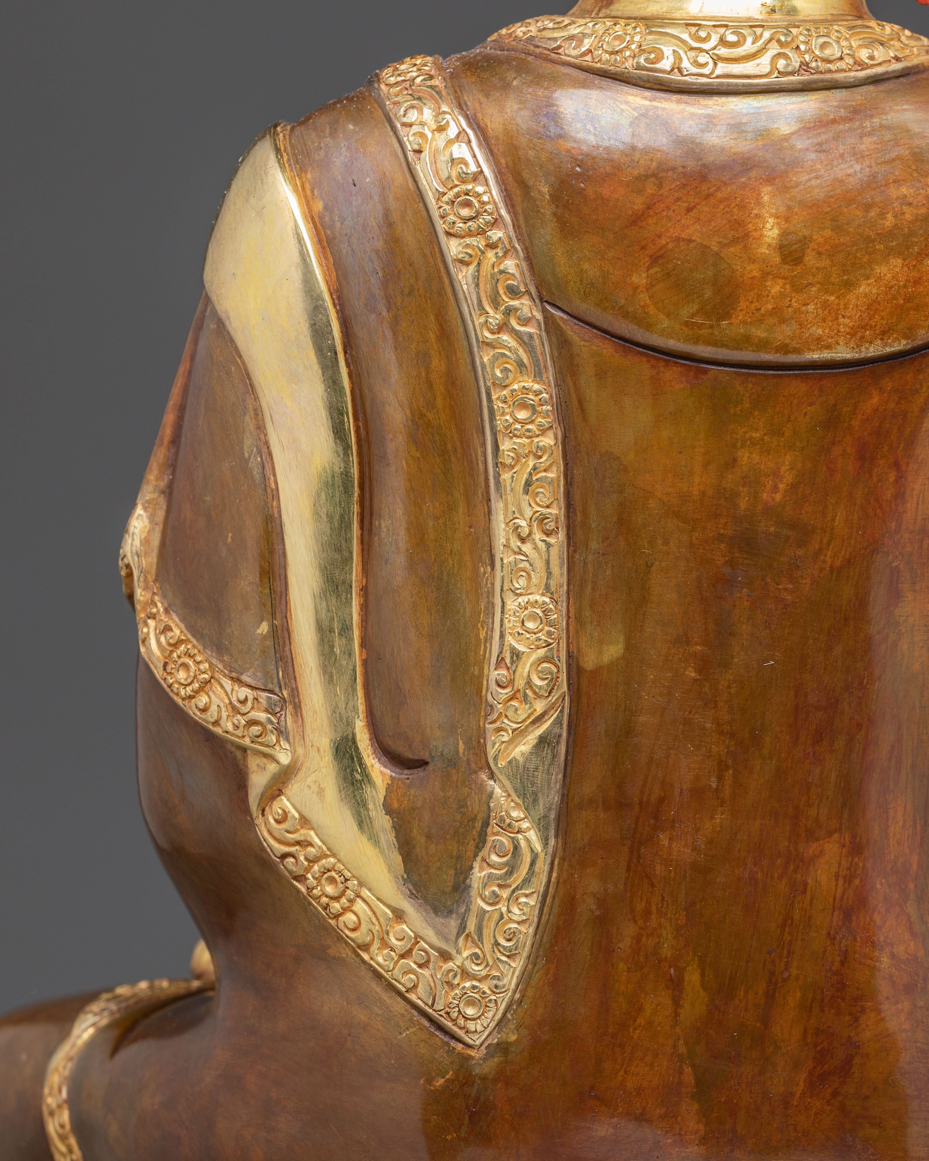 Copper Handmade Statue of Shakyamuni Buddha