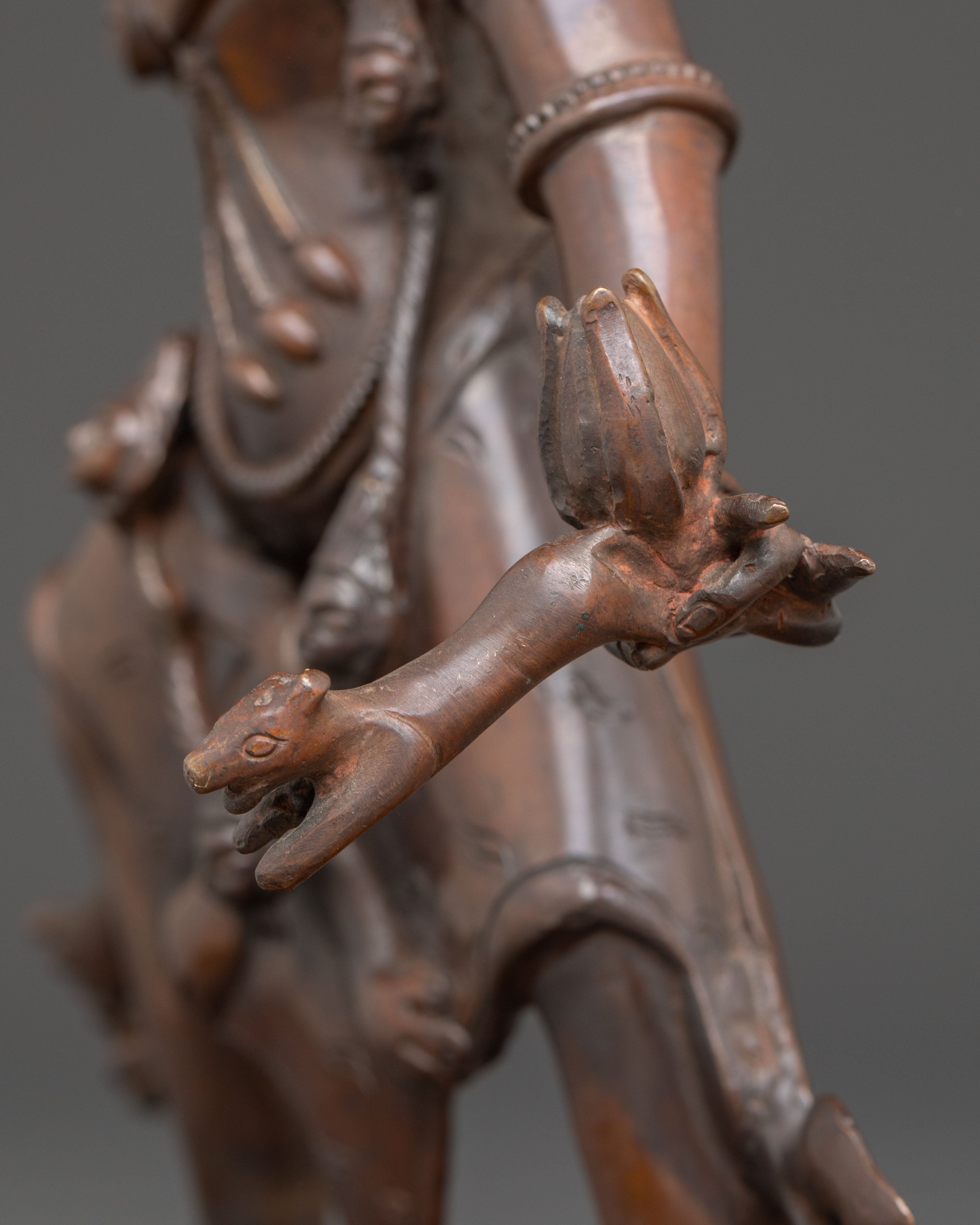 Wrathful Ekajati Figurine - Tibetan Protector Deity Statue