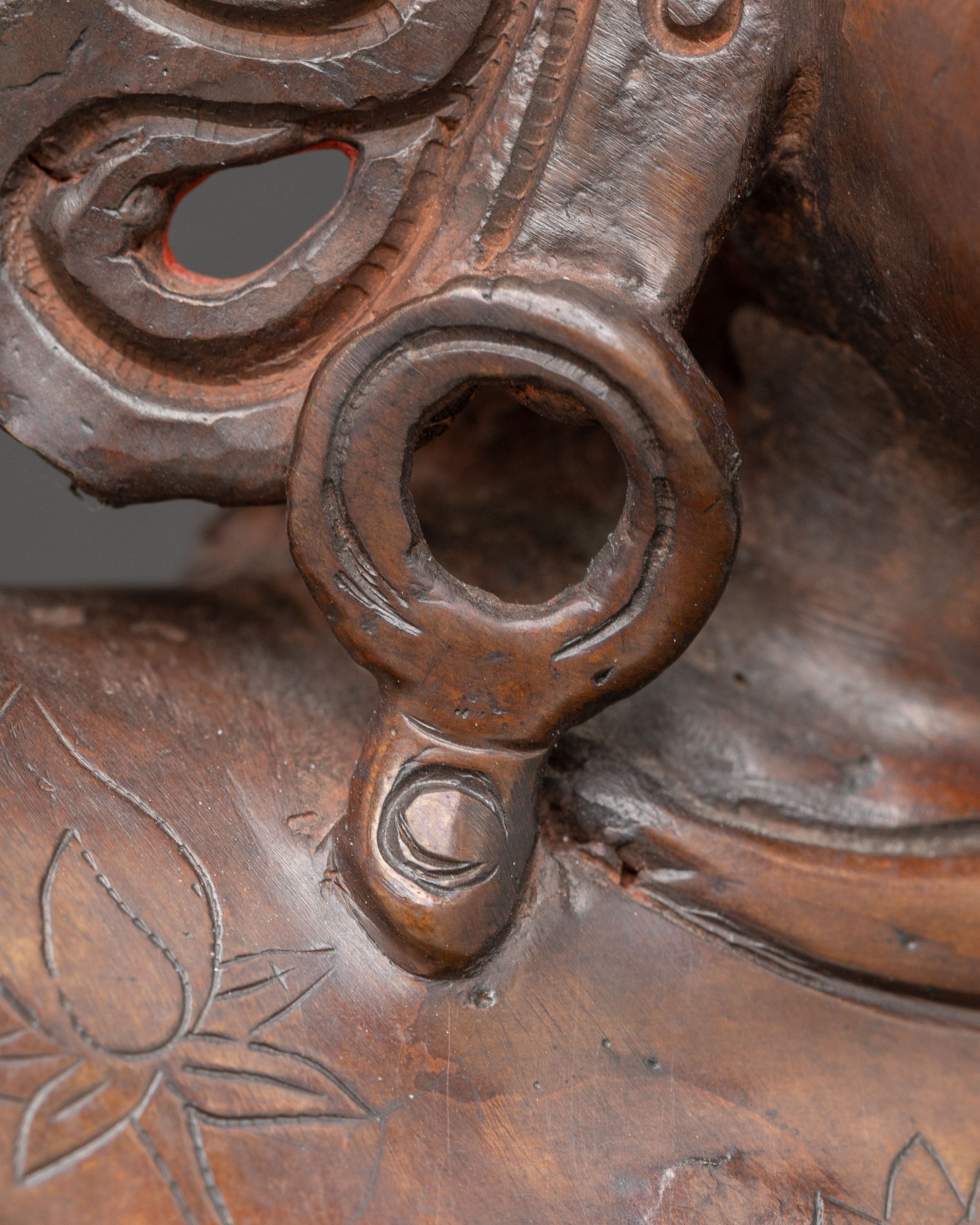 Wrathful Ekajati Figurine - Tibetan Protector Deity Statue