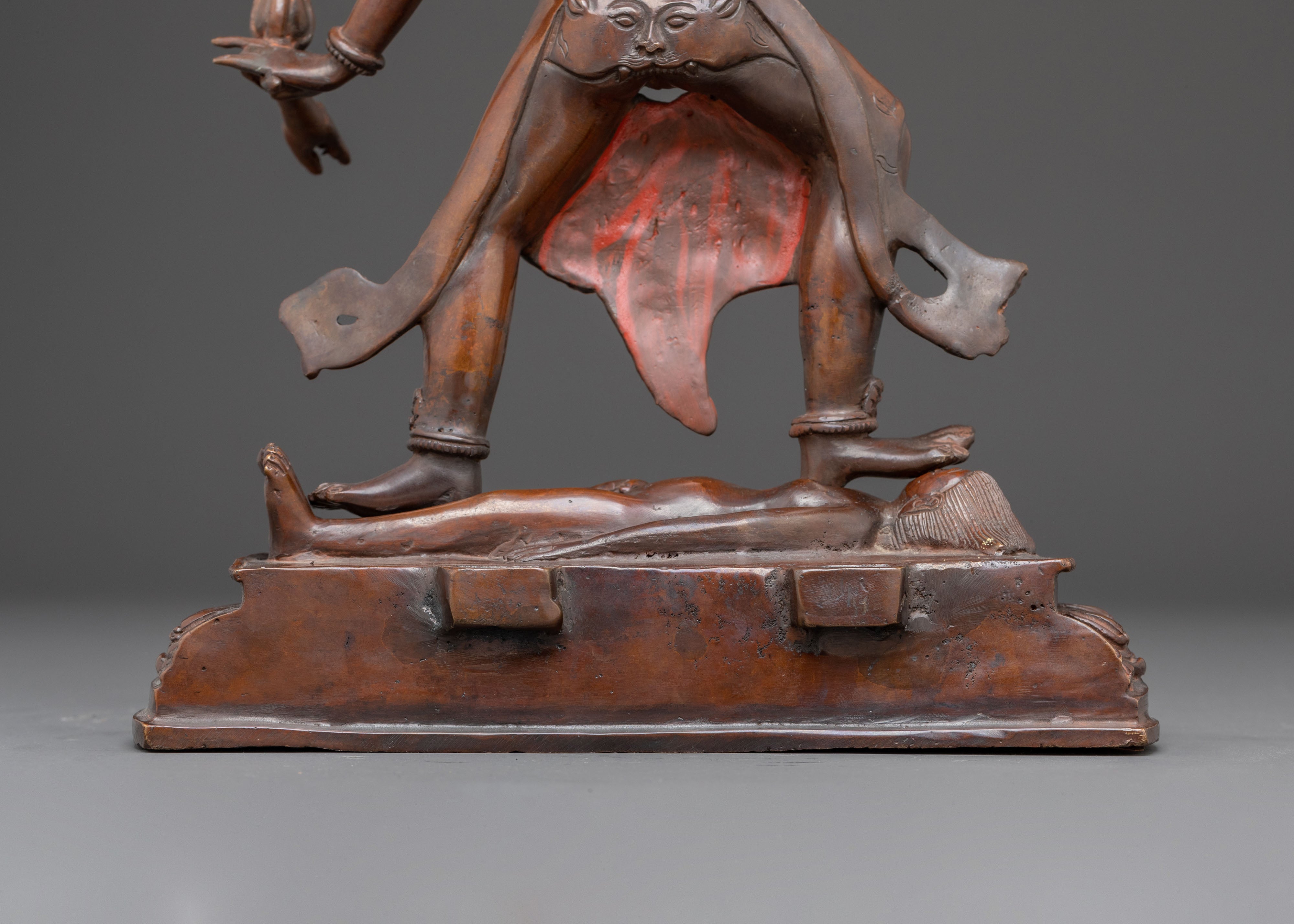 Wrathful Ekajati Figurine - Tibetan Protector Deity Statue