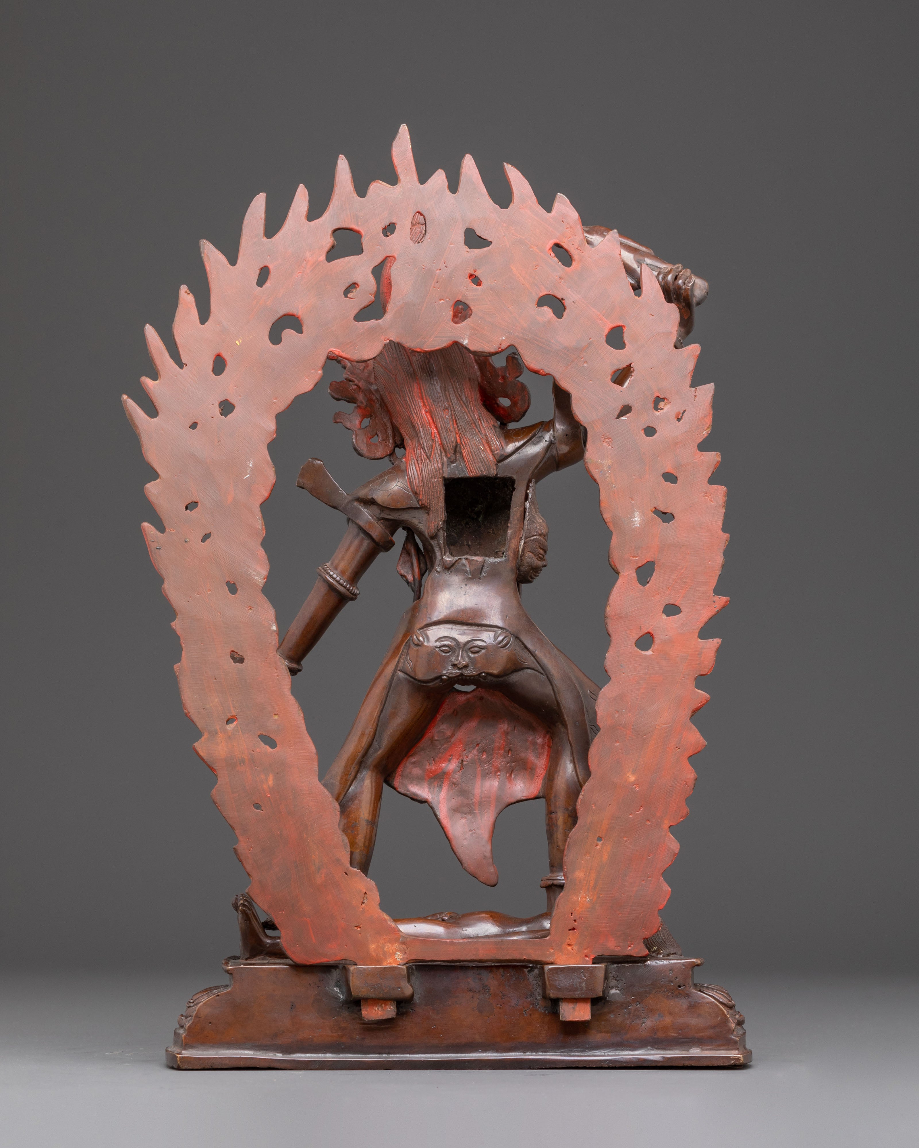 Wrathful Ekajati Figurine - Tibetan Protector Deity Statue