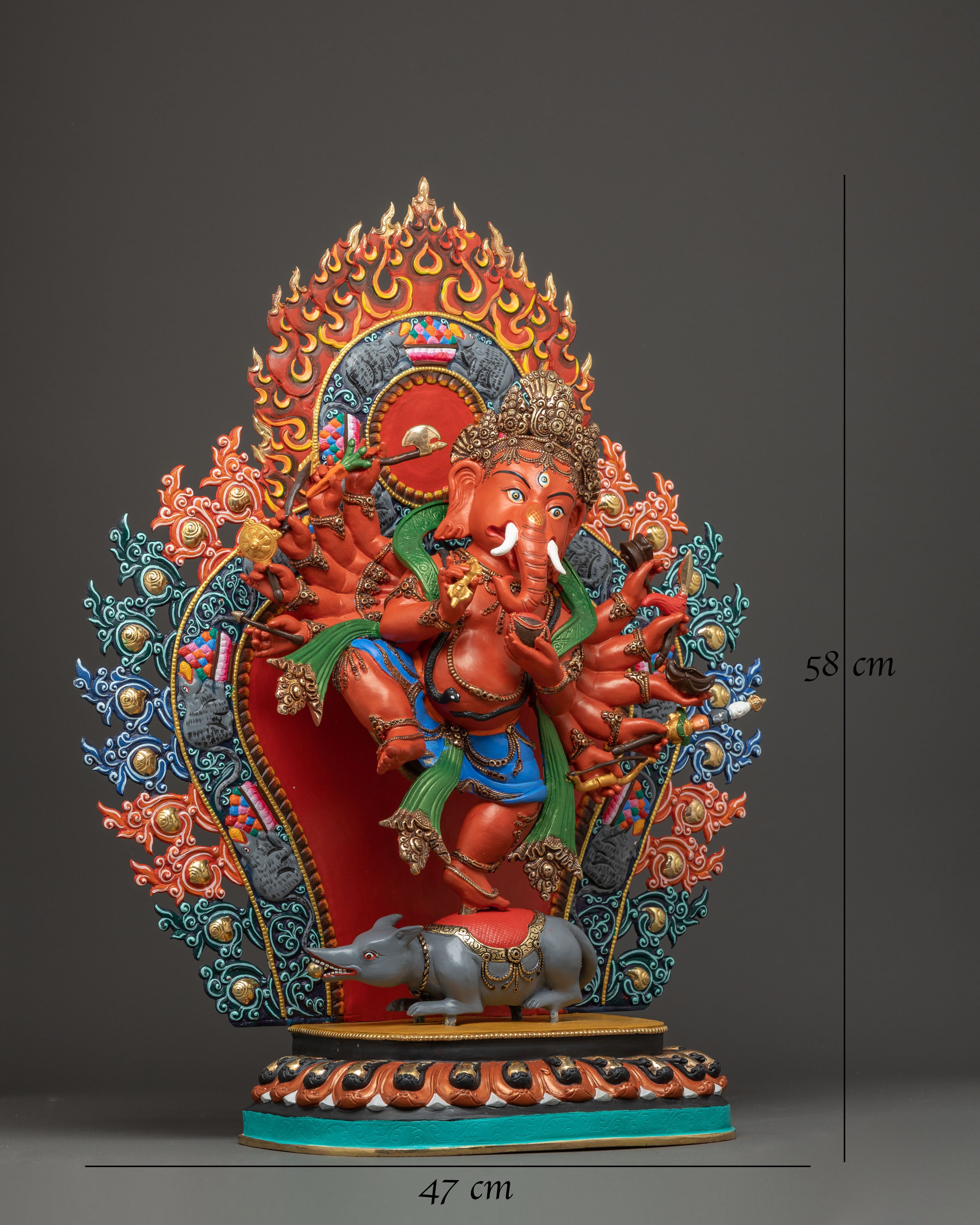 Majestic Statue of Hindu Deity Ganesha
