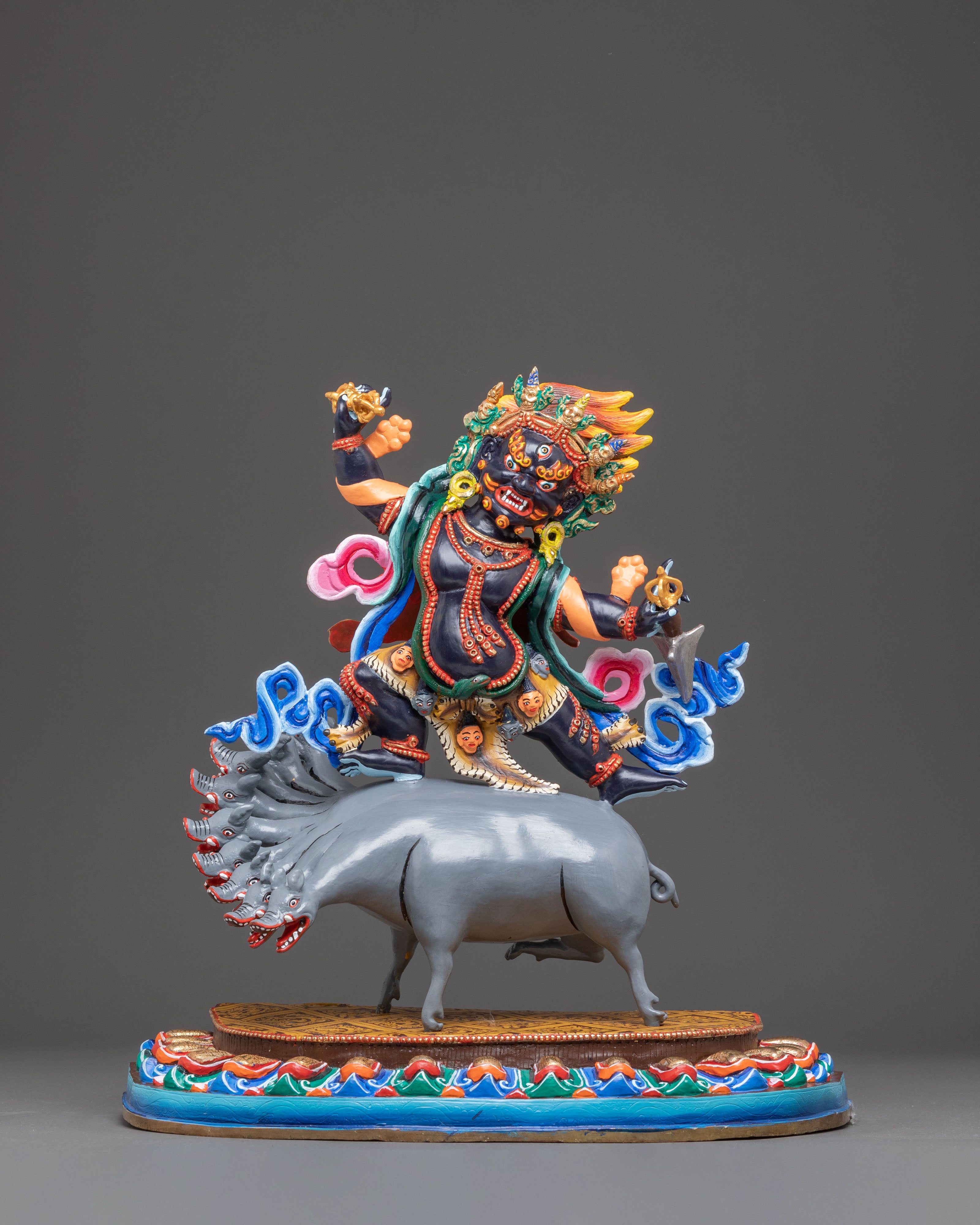 Powerful Dorje Gotrab Statue for Meditation, Protection, and Spirituality