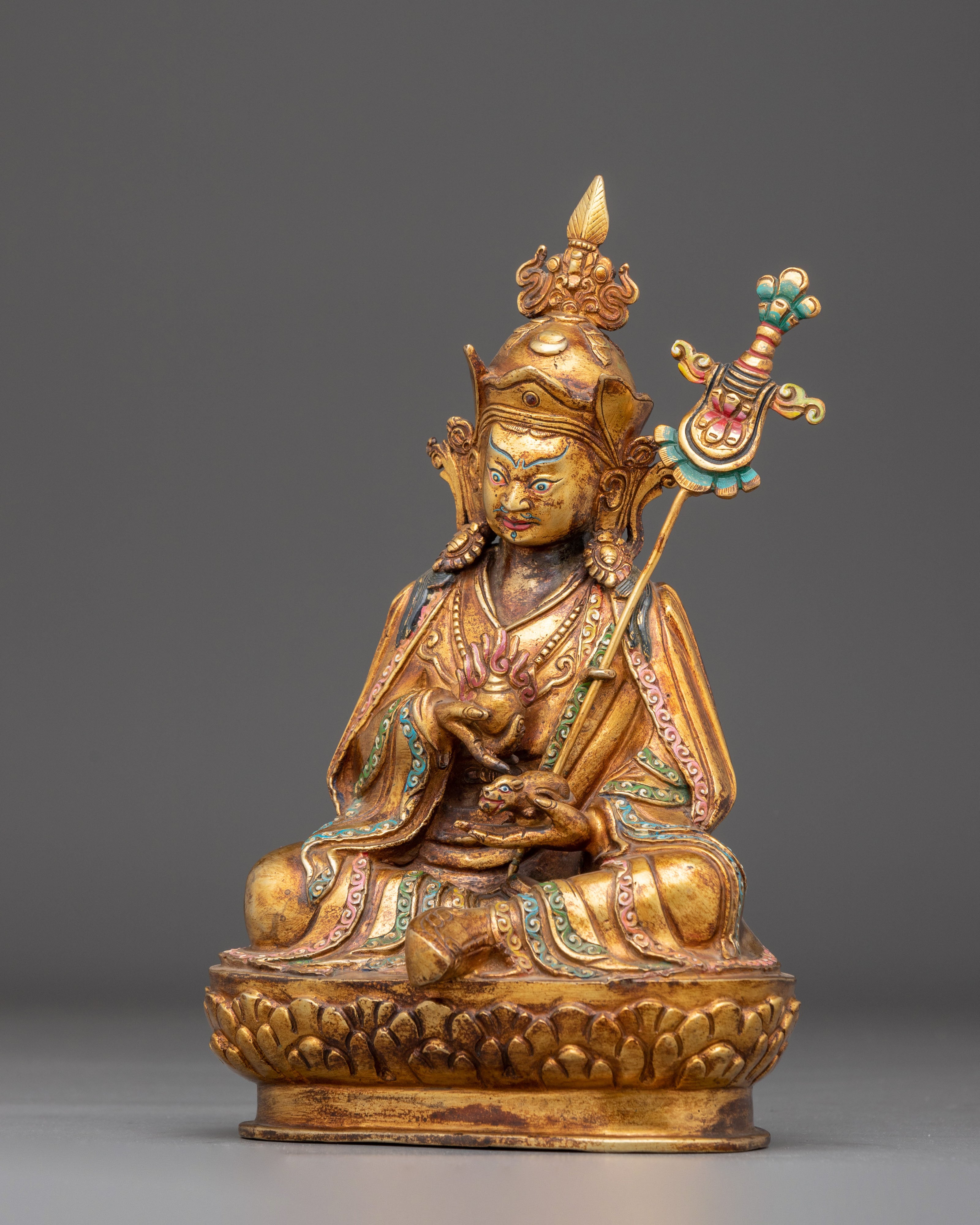 Copper Statue of Guru Norla | Manifestation of Padmasambhava