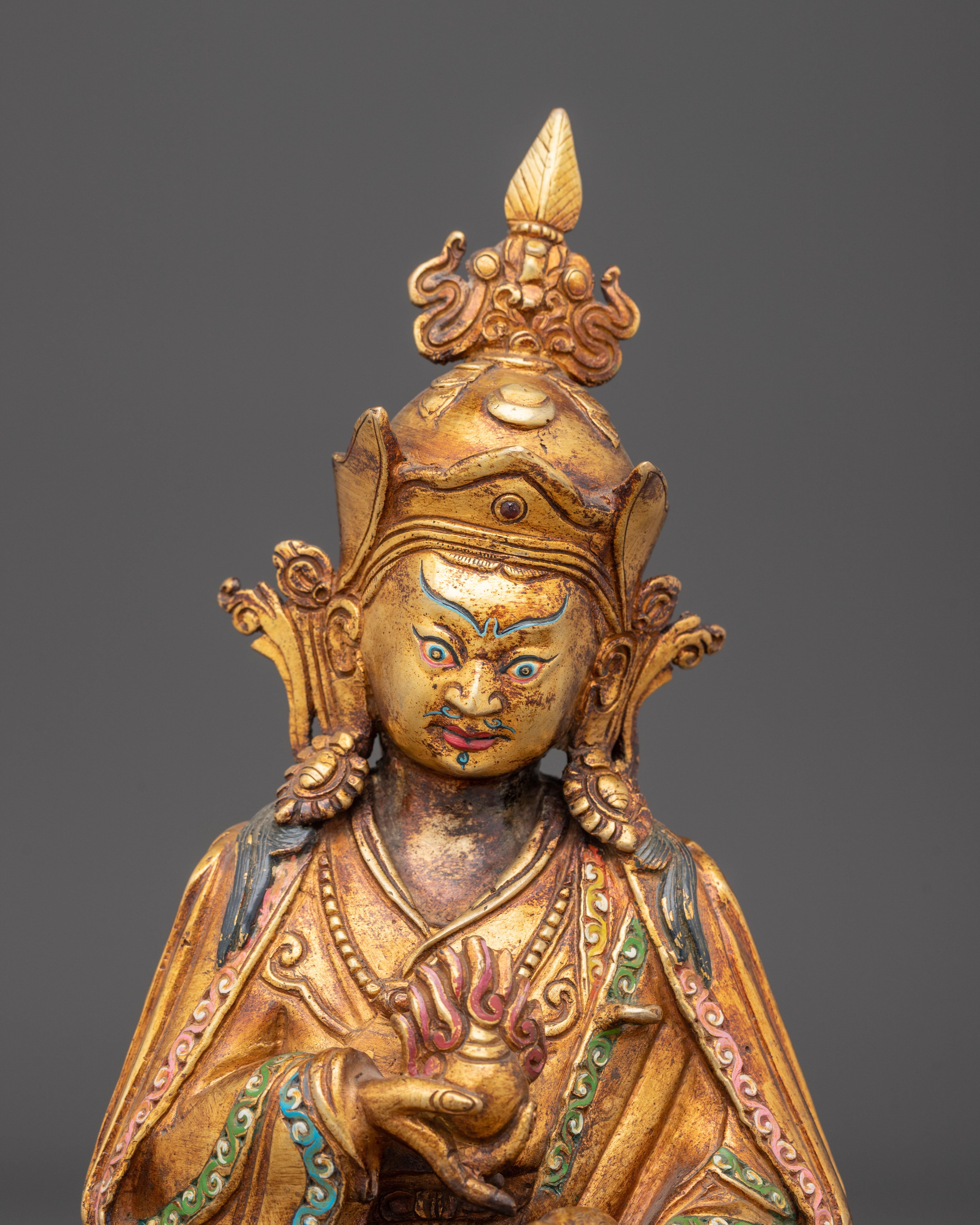 Copper Statue of Guru Norla | Manifestation of Padmasambhava