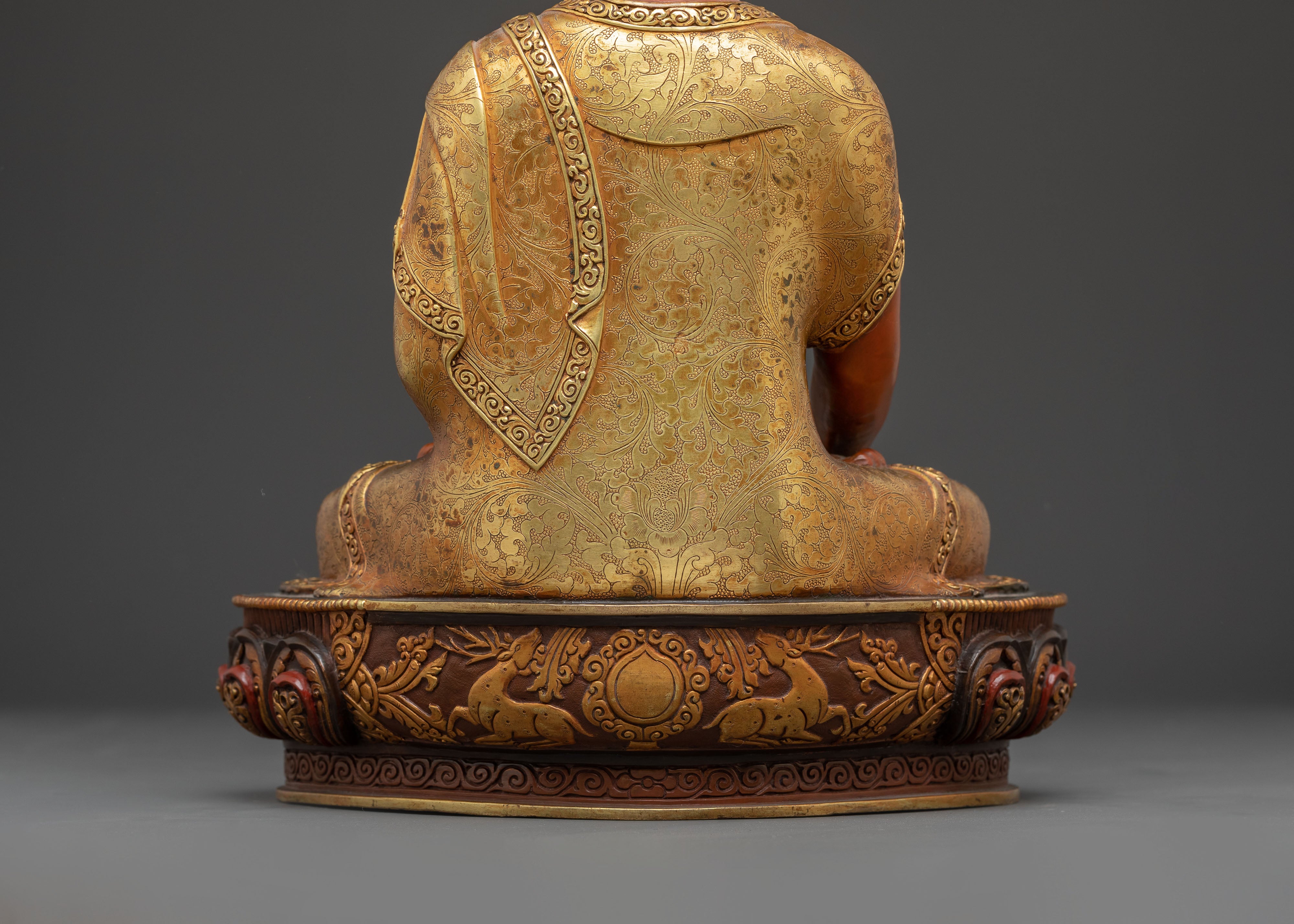 11.8 Inch Golden Statue of Buddha Shakyamuni