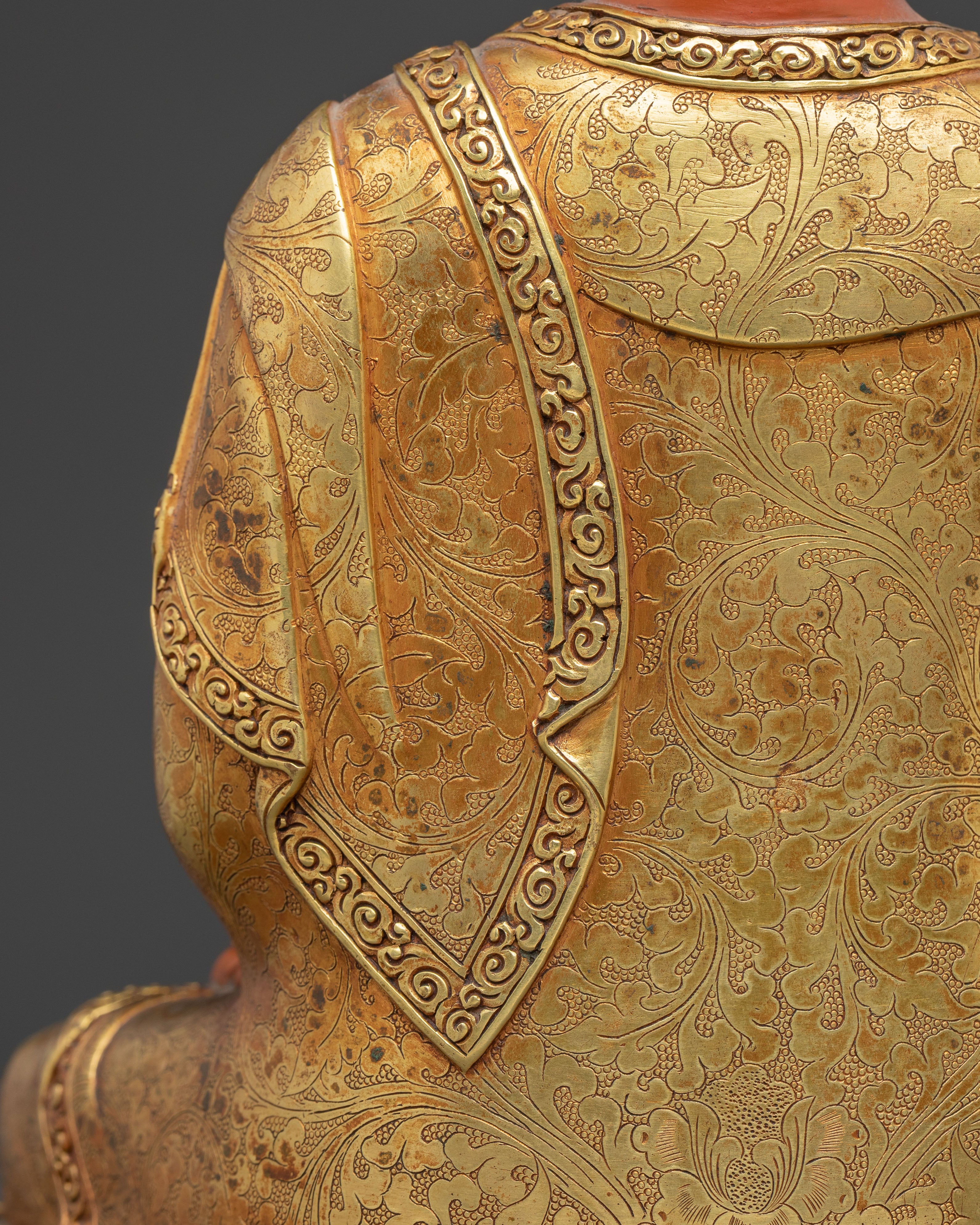 11.8 Inch Golden Statue of Buddha Shakyamuni