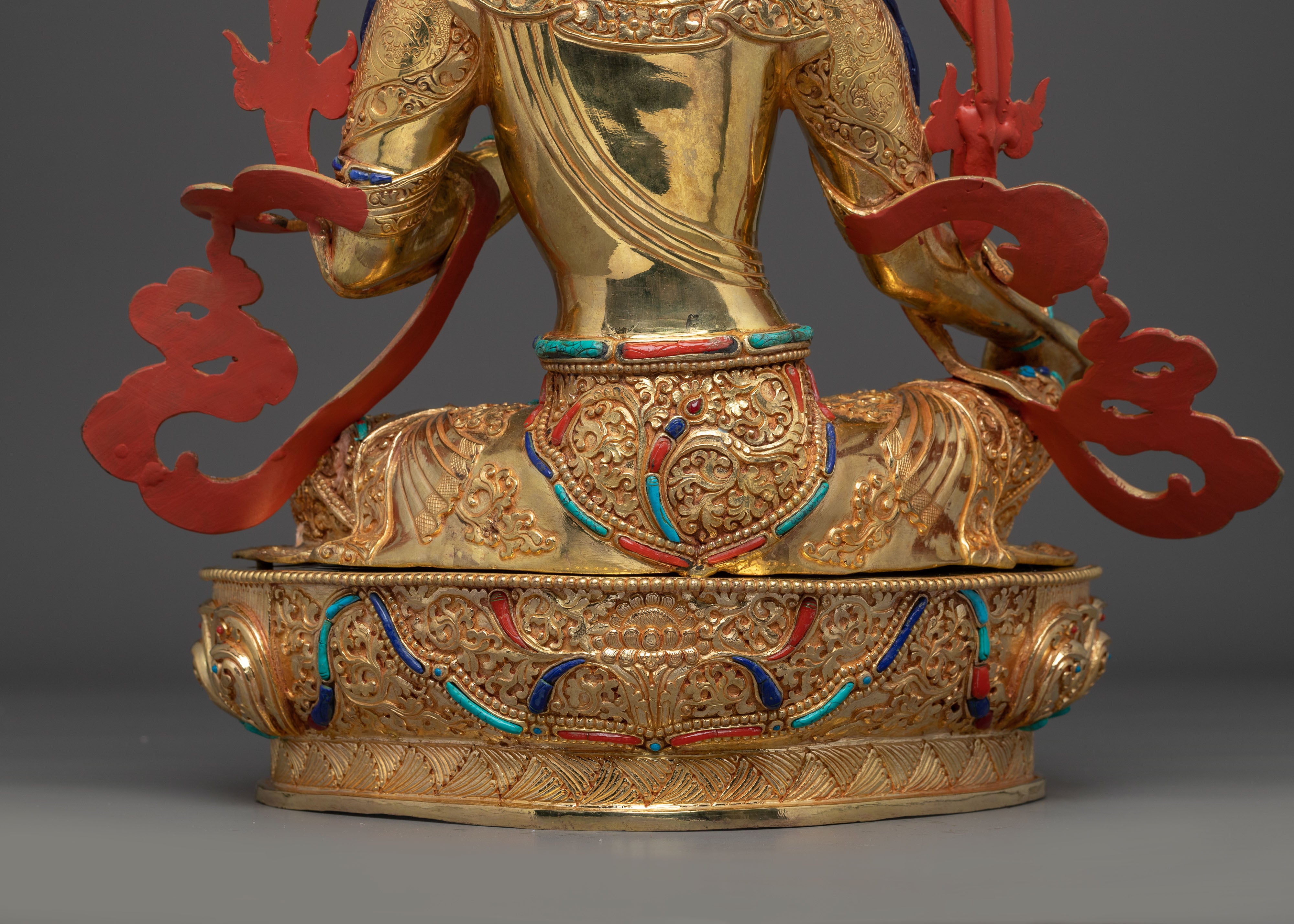 Enlightened Green Tara: Himalayan Nepali Statue