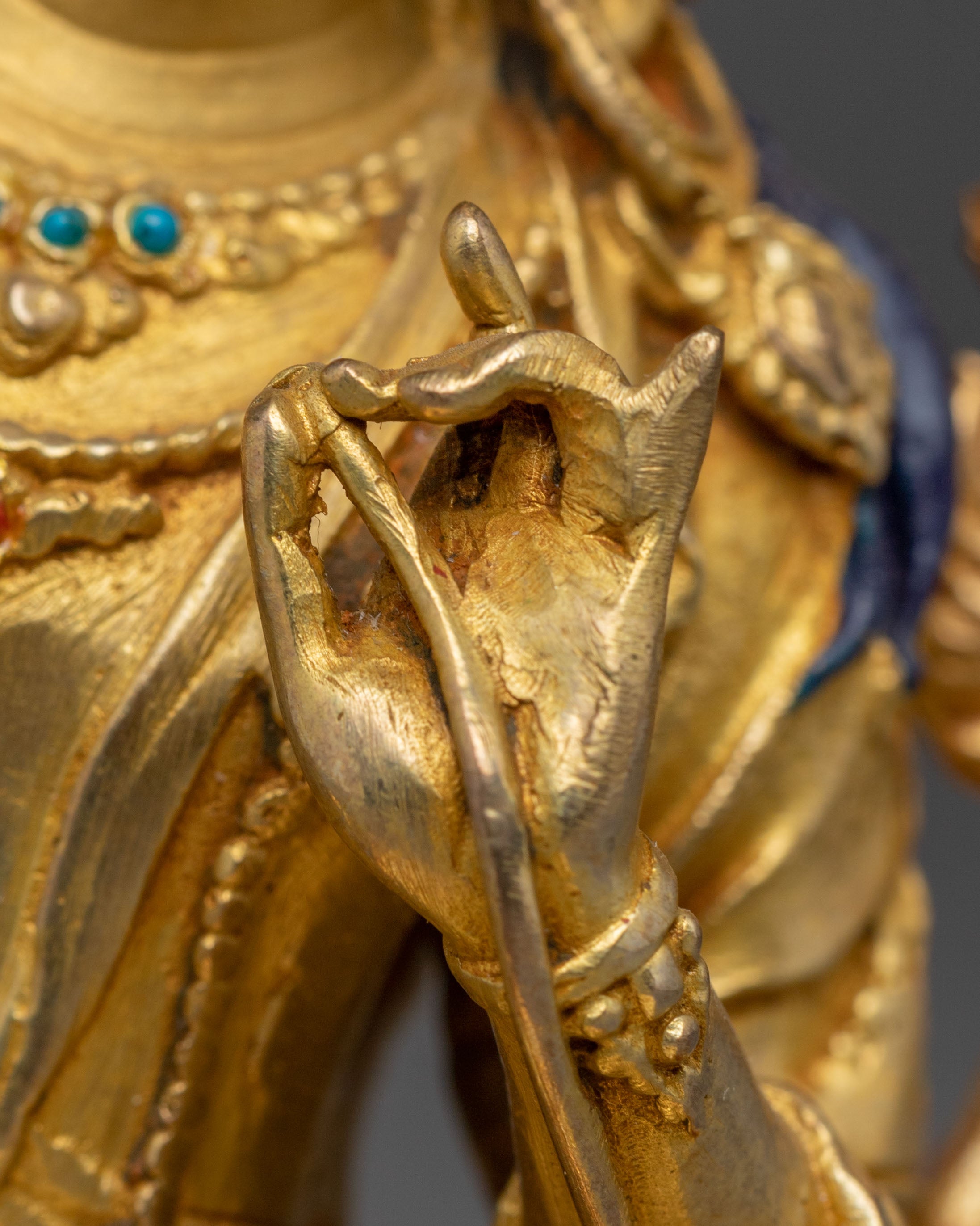 Handmade Golden Manjushri: Sword of Wisdom