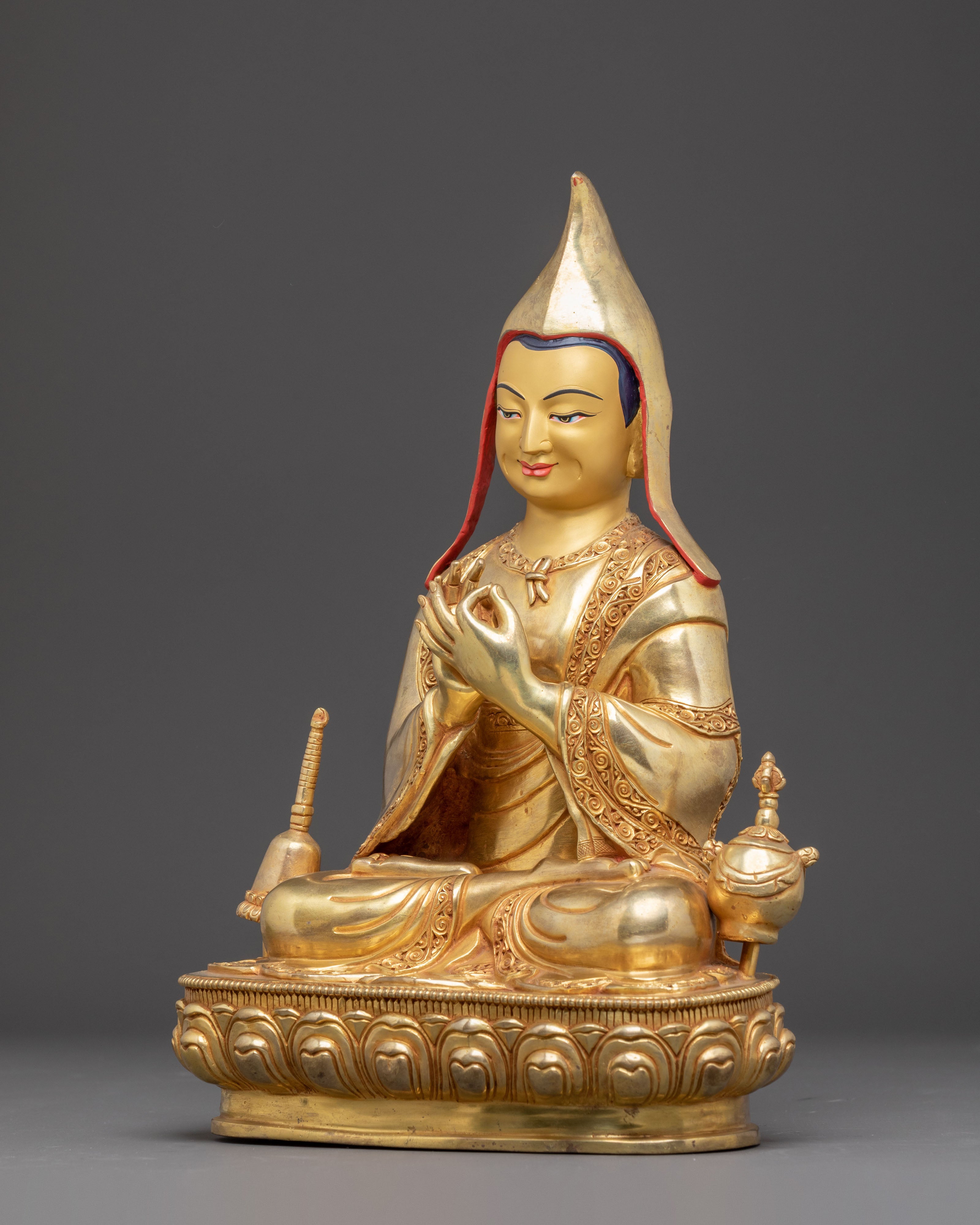 Handmade Buddhist Scholar Atisa Art | Tibetan Religious Leader