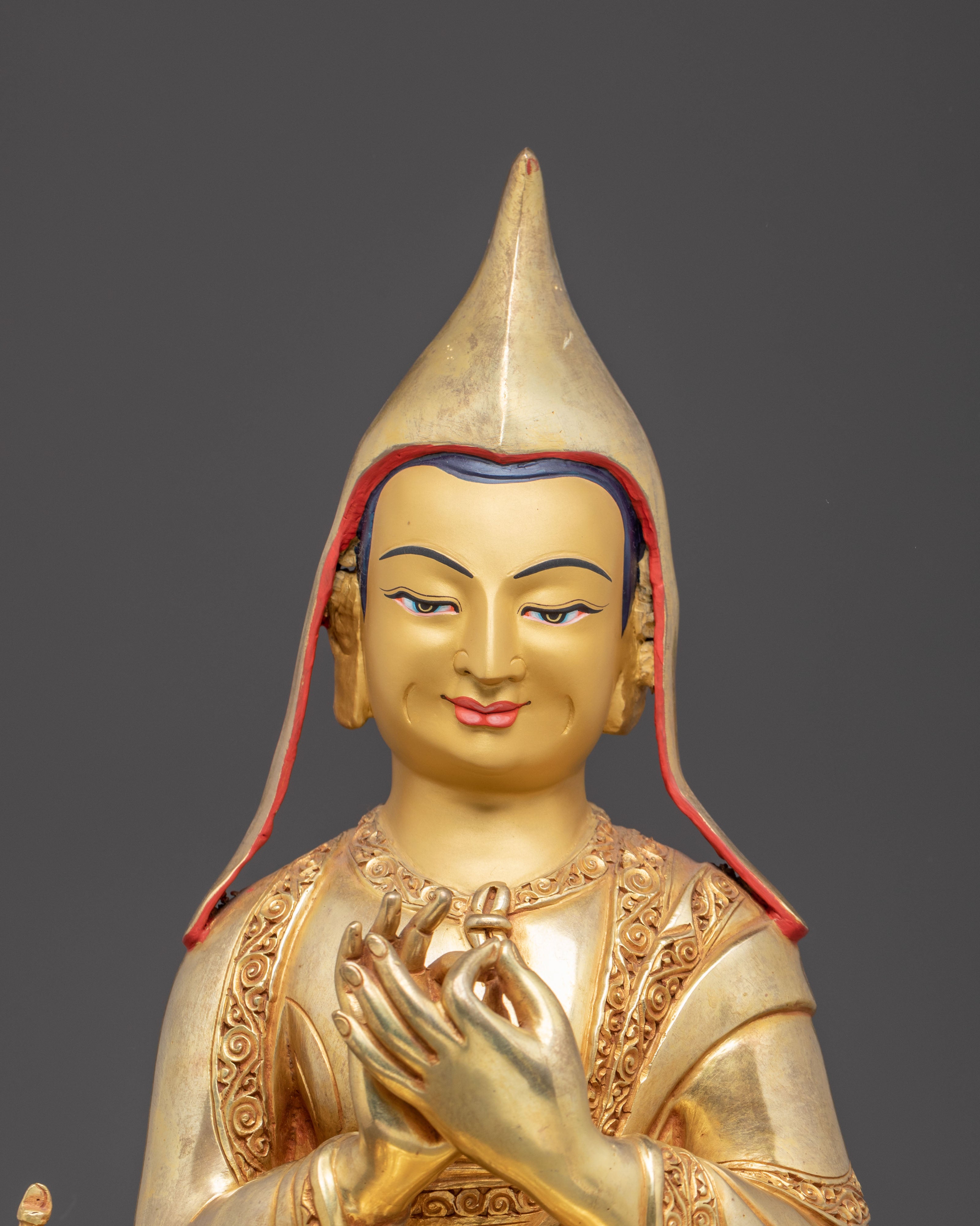 Handmade Buddhist Scholar Atisa Art | Tibetan Religious Leader