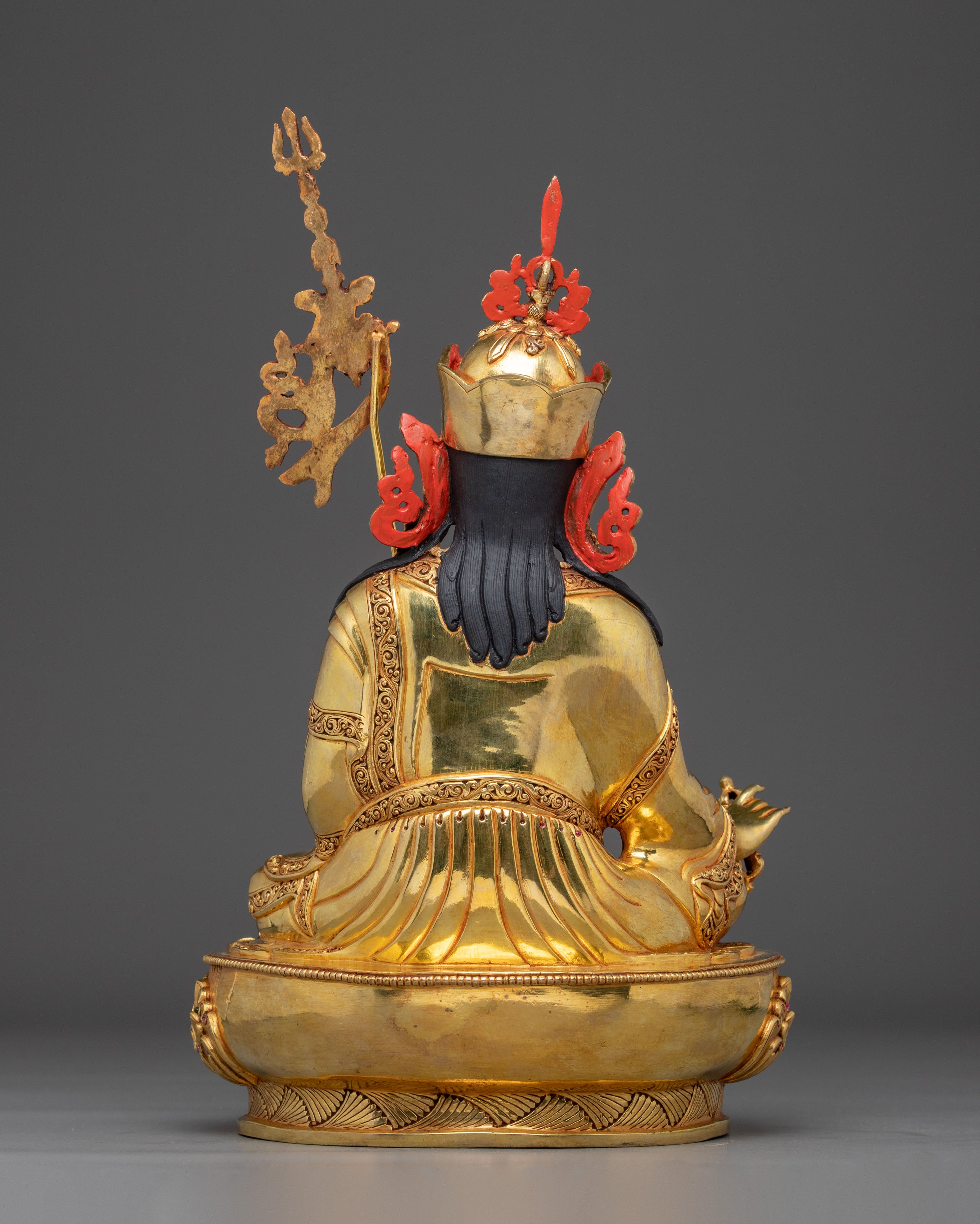 Guru Rinpoche Statue in 24K Gold: Symbol of Wisdom