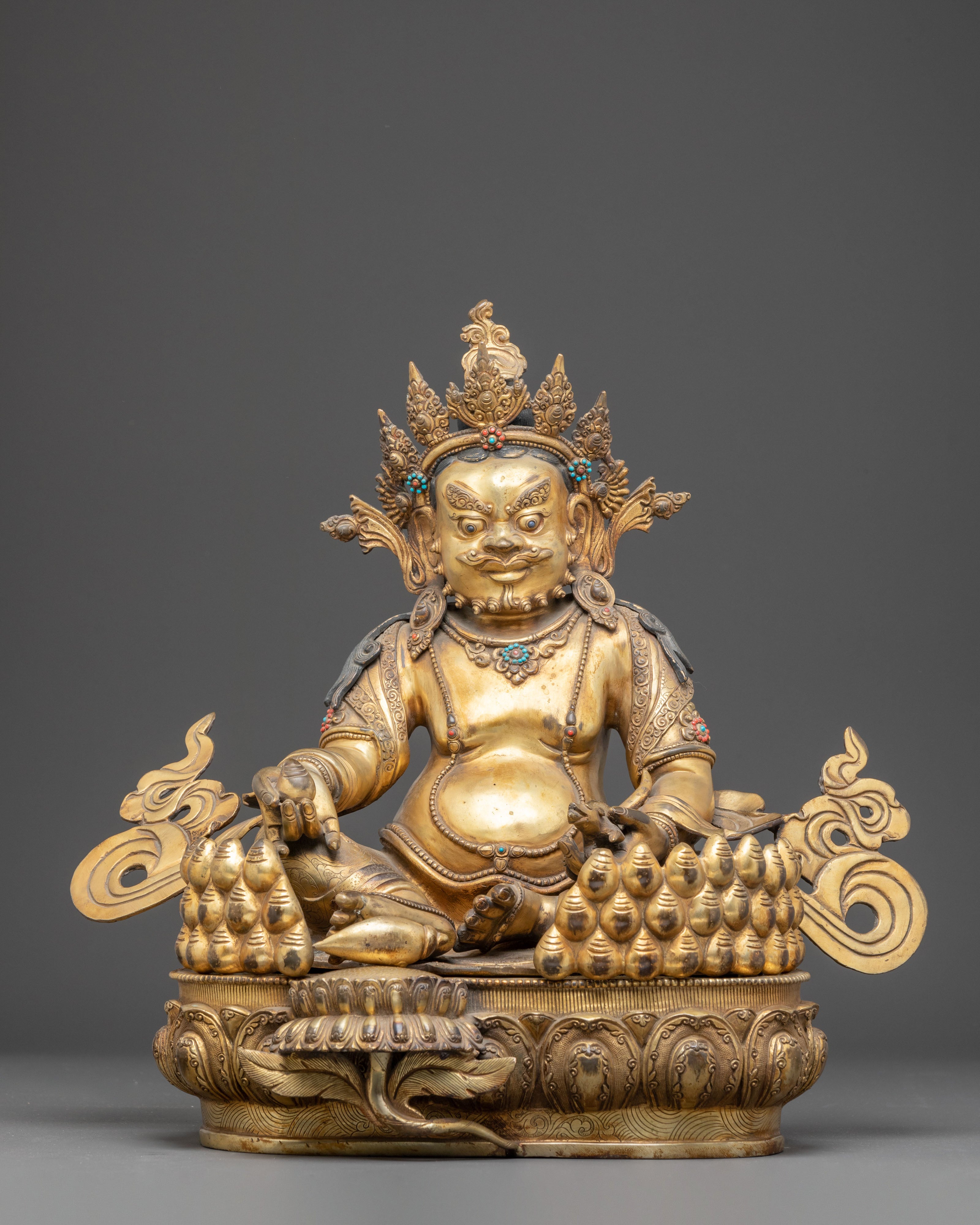 Sculpture of Wealth Icon Dzambhala: Symbol of Abundance